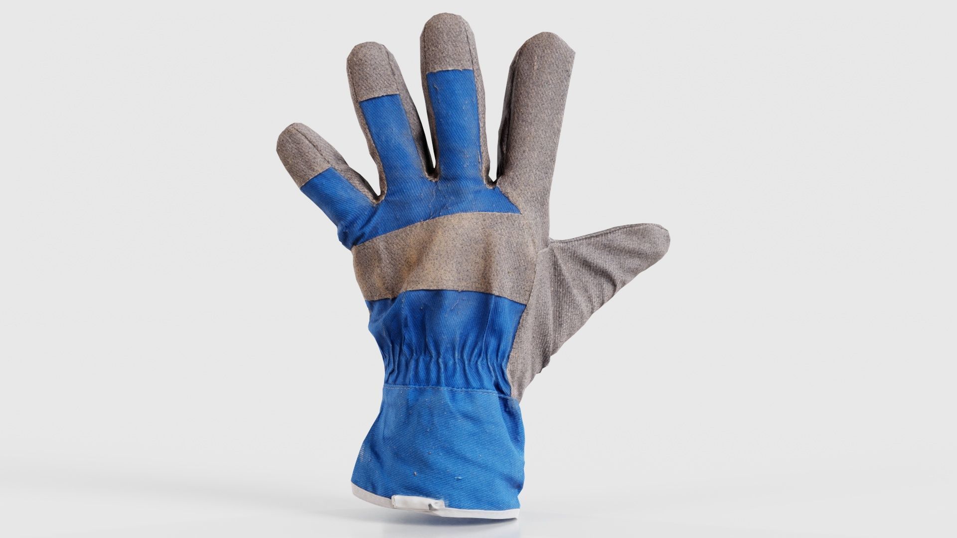 Gloved Hand 019 Low-poly 3D model_15