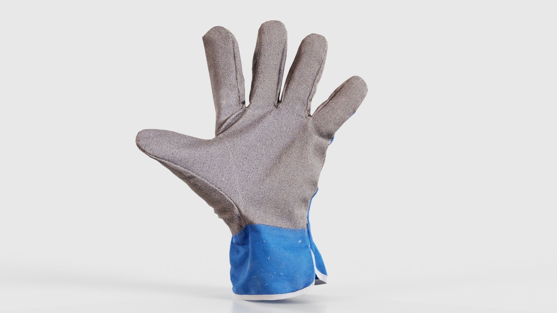 Gloved Hand 019 Low-poly 3D model_21