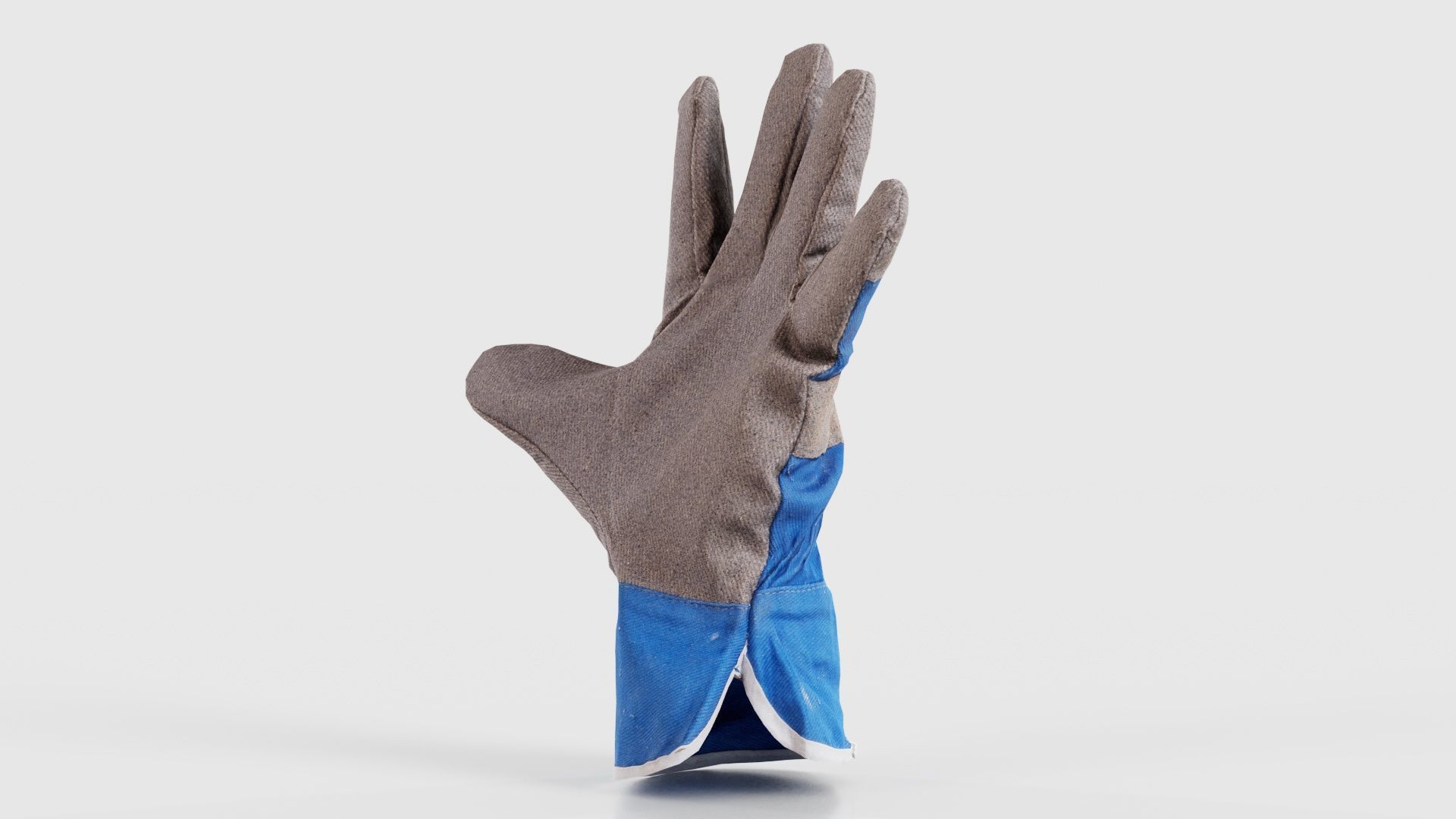 Gloved Hand 019 Low-poly 3D model_19