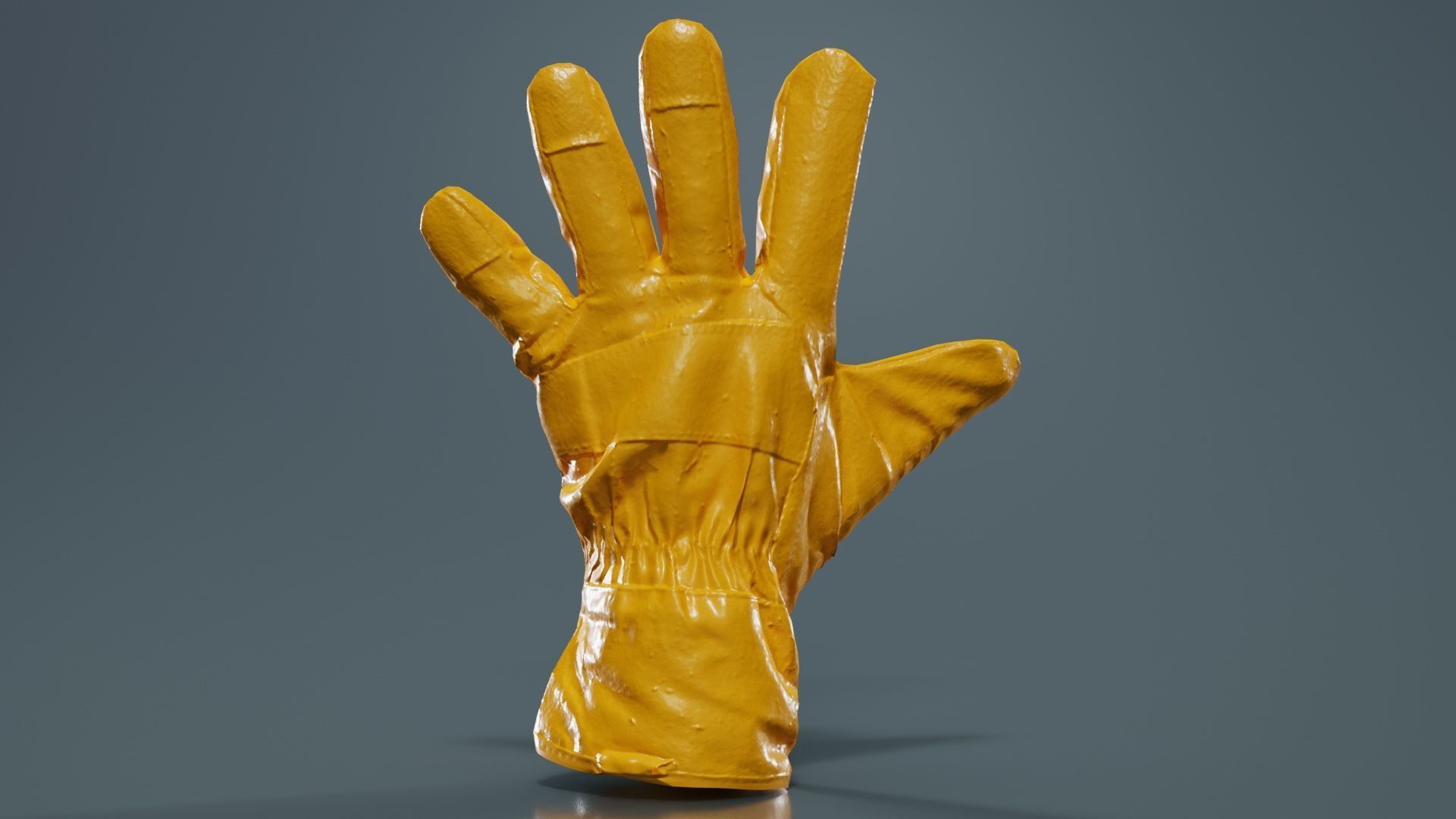 Gloved Hand 019 Low-poly 3D model_12