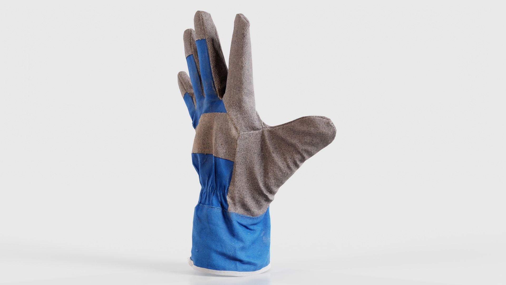 Gloved Hand 019 Low-poly 3D model_25