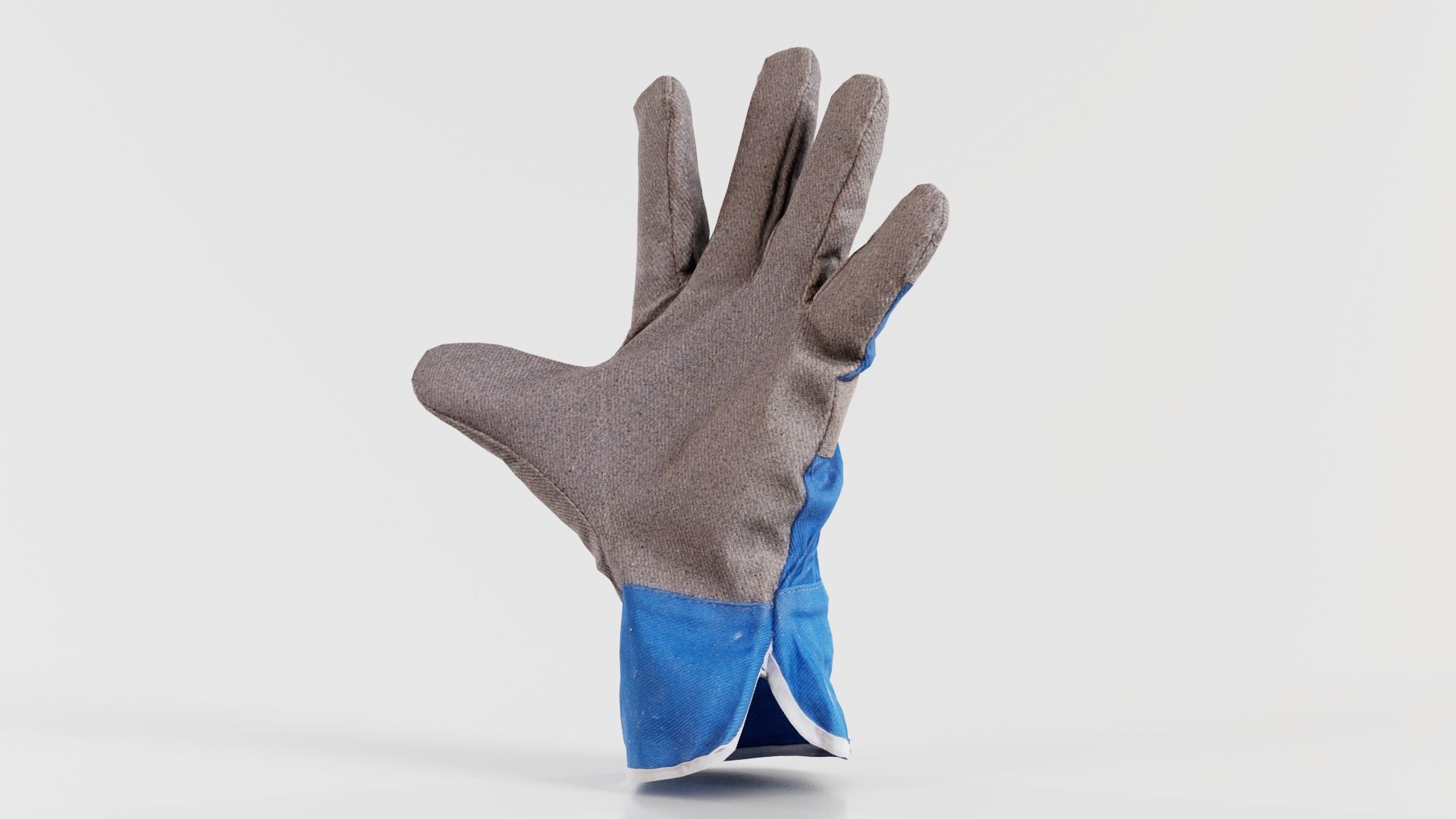 Gloved Hand 019 Low-poly 3D model_6