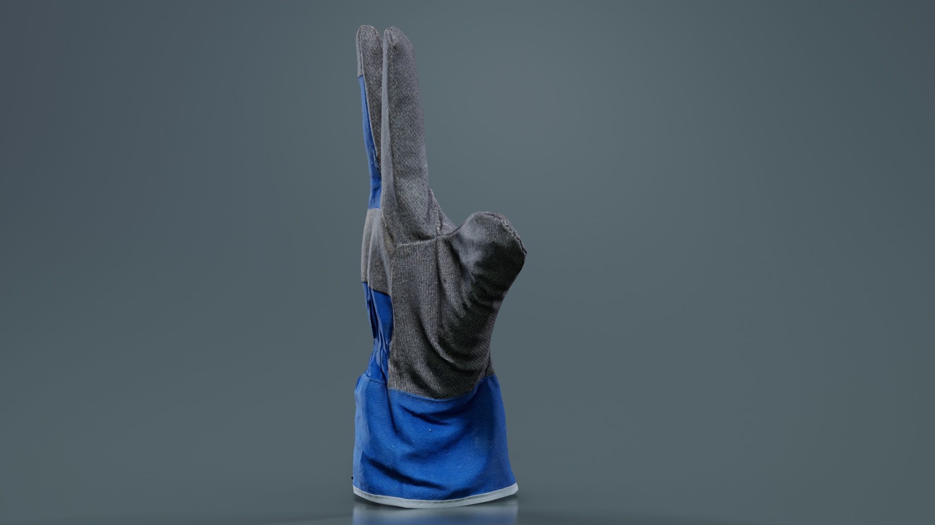 Gloved Hand 019 Low-poly 3D model_1