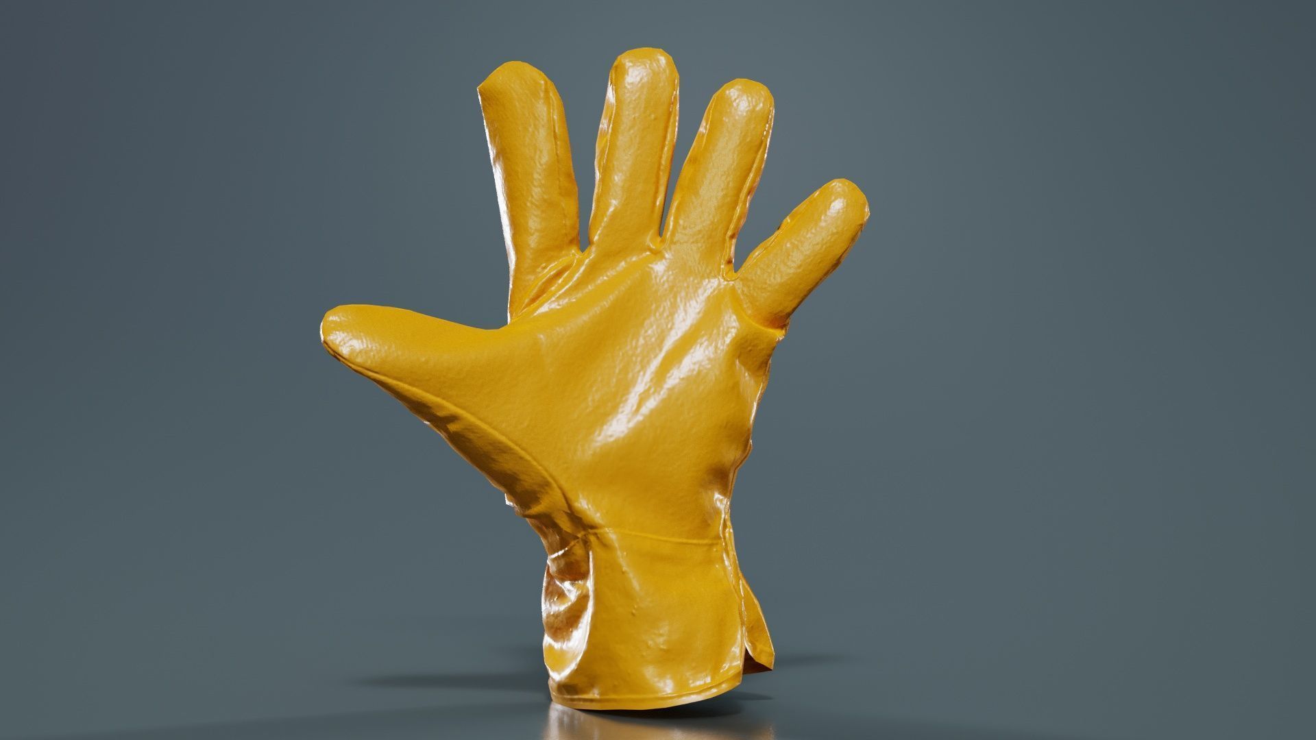 Gloved Hand 019 Low-poly 3D model_13