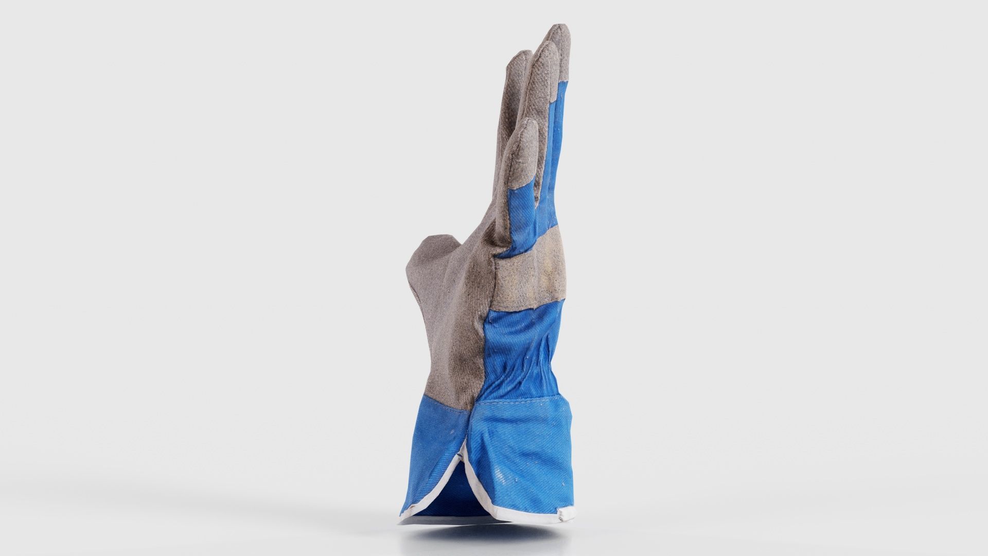 Gloved Hand 019 Low-poly 3D model_18