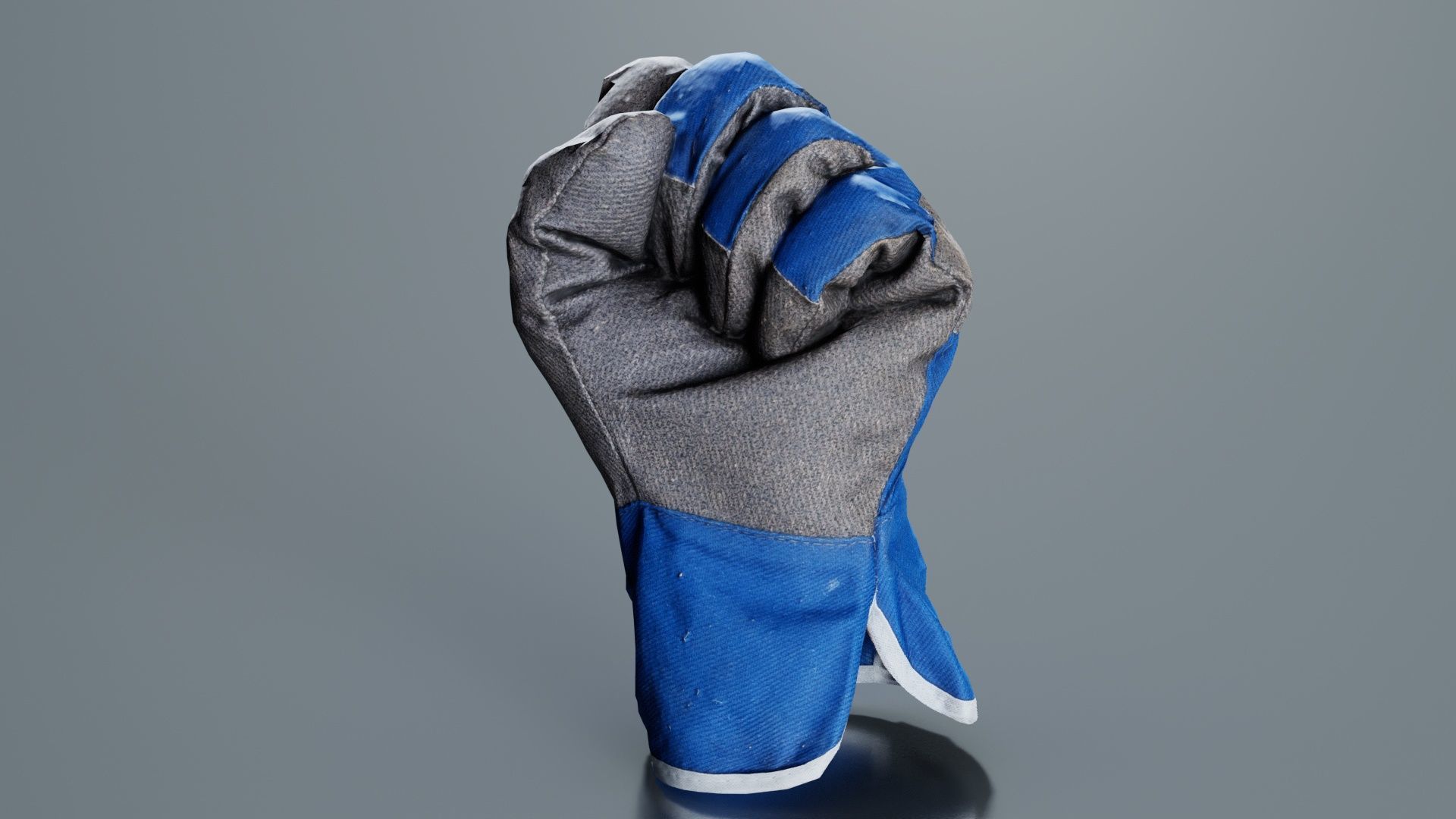 Gloved Hand 020 Low-poly 3D model_4