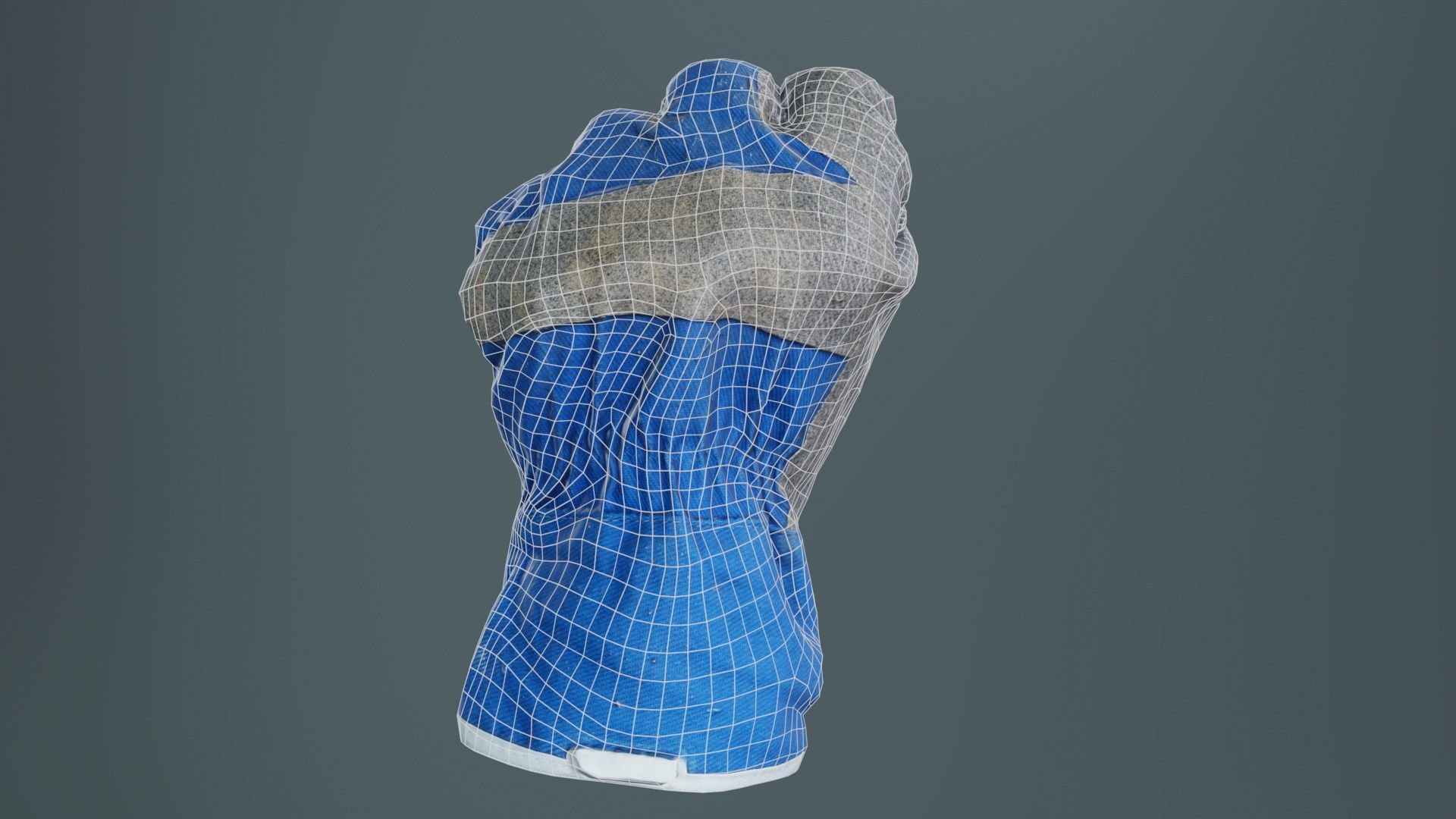 Gloved Hand 020 Low-poly 3D model_10