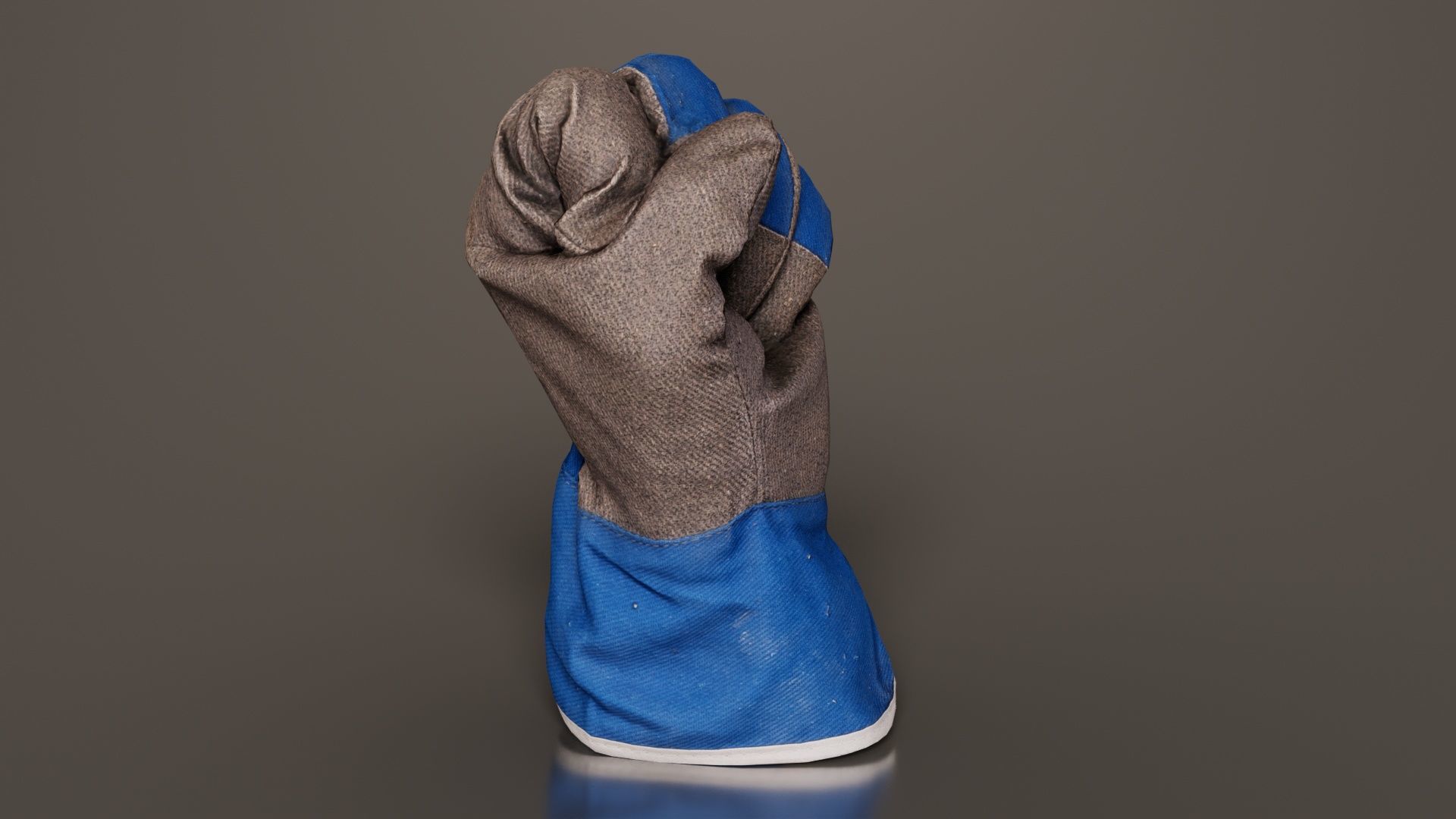 Gloved Hand 020 Low-poly 3D model_7