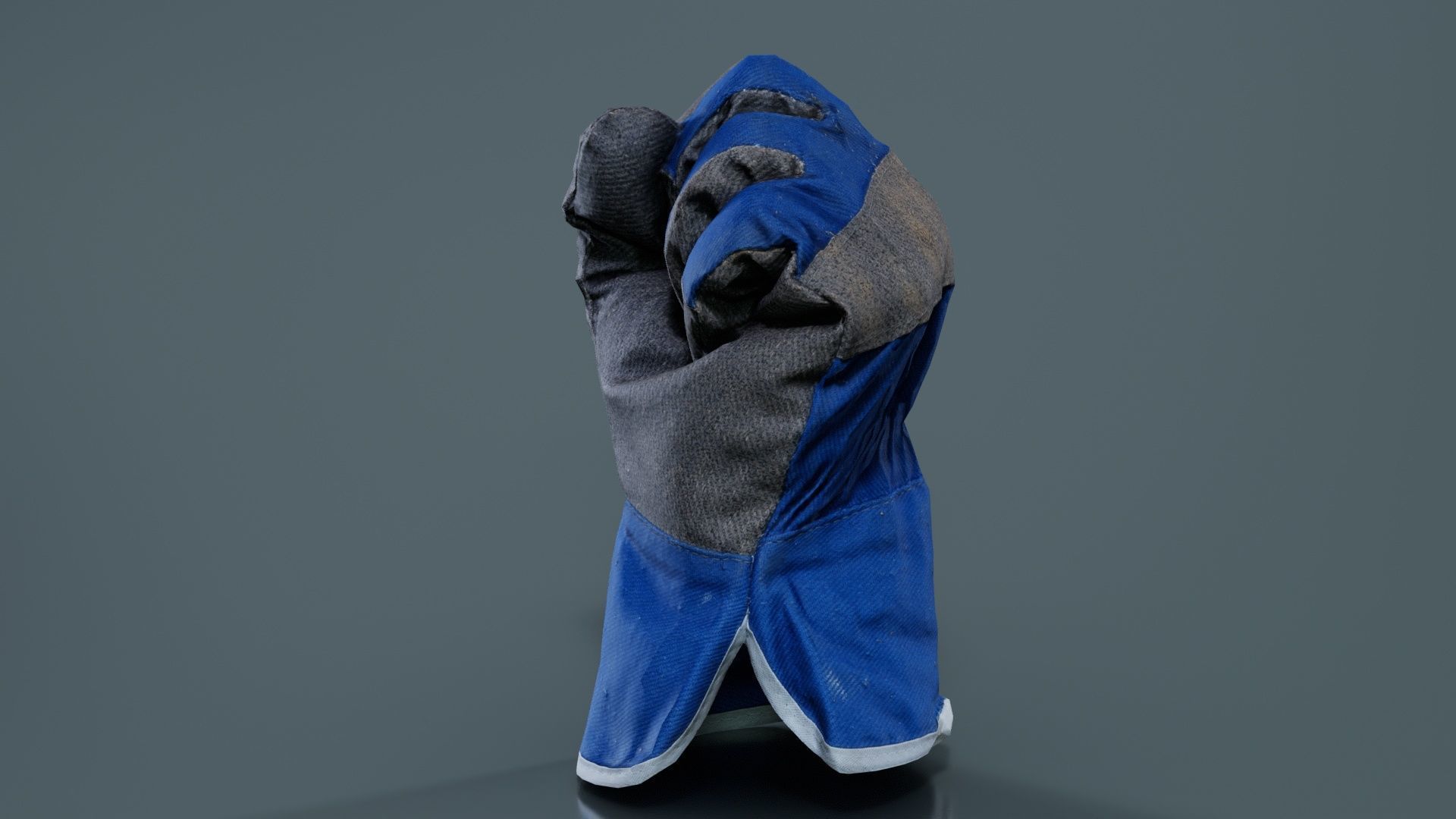 Gloved Hand 020 Low-poly 3D model_3