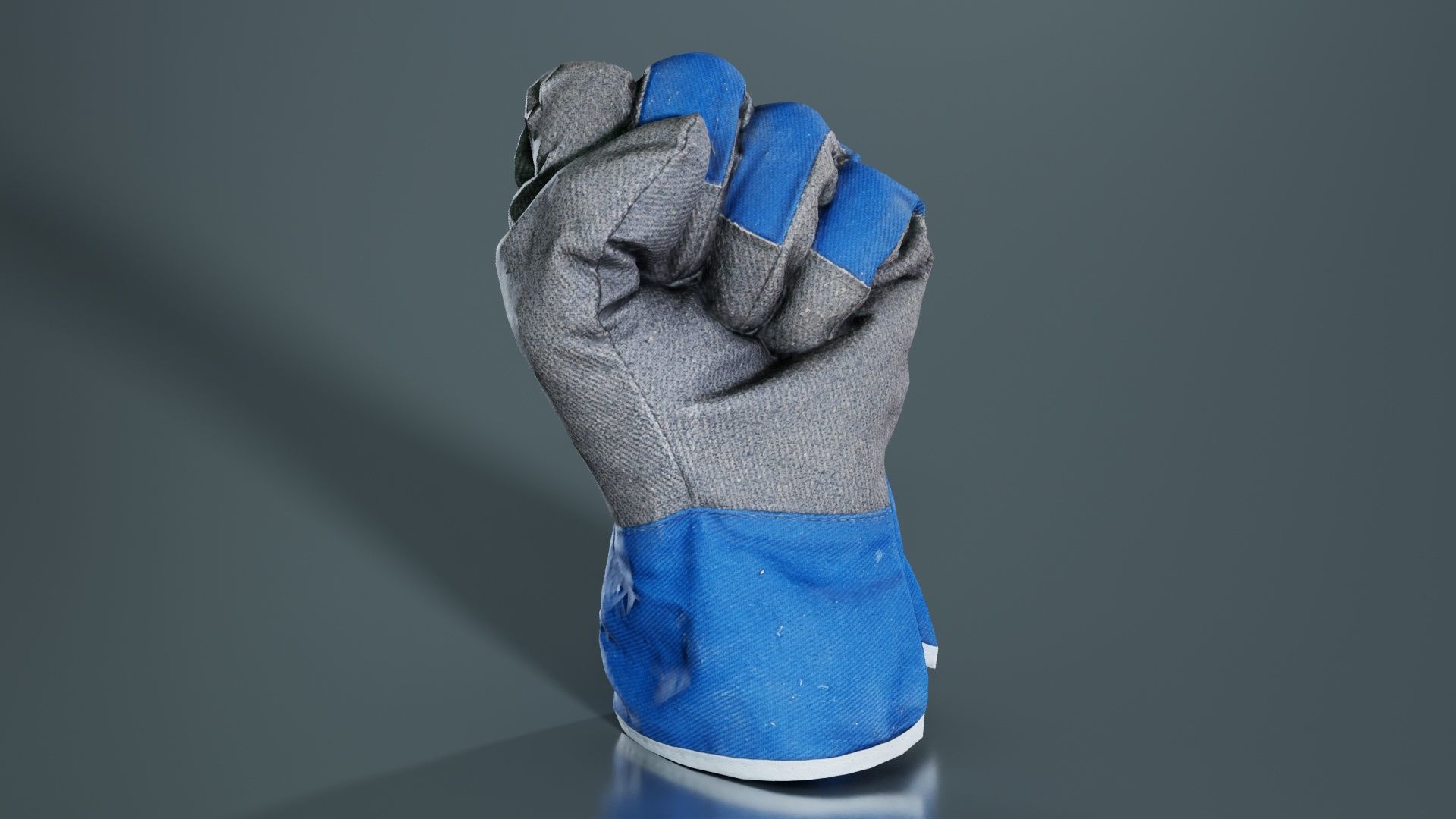 Gloved Hand 020 Low-poly 3D model_6