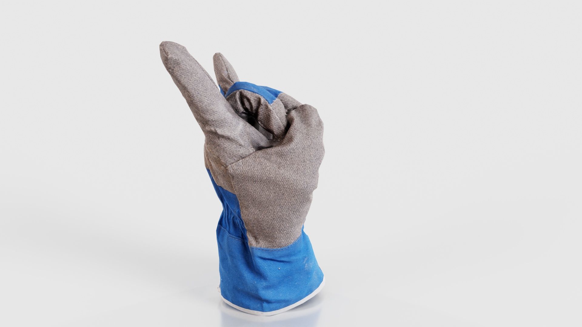 Gloved Hand 021 Low-poly 3D model_18