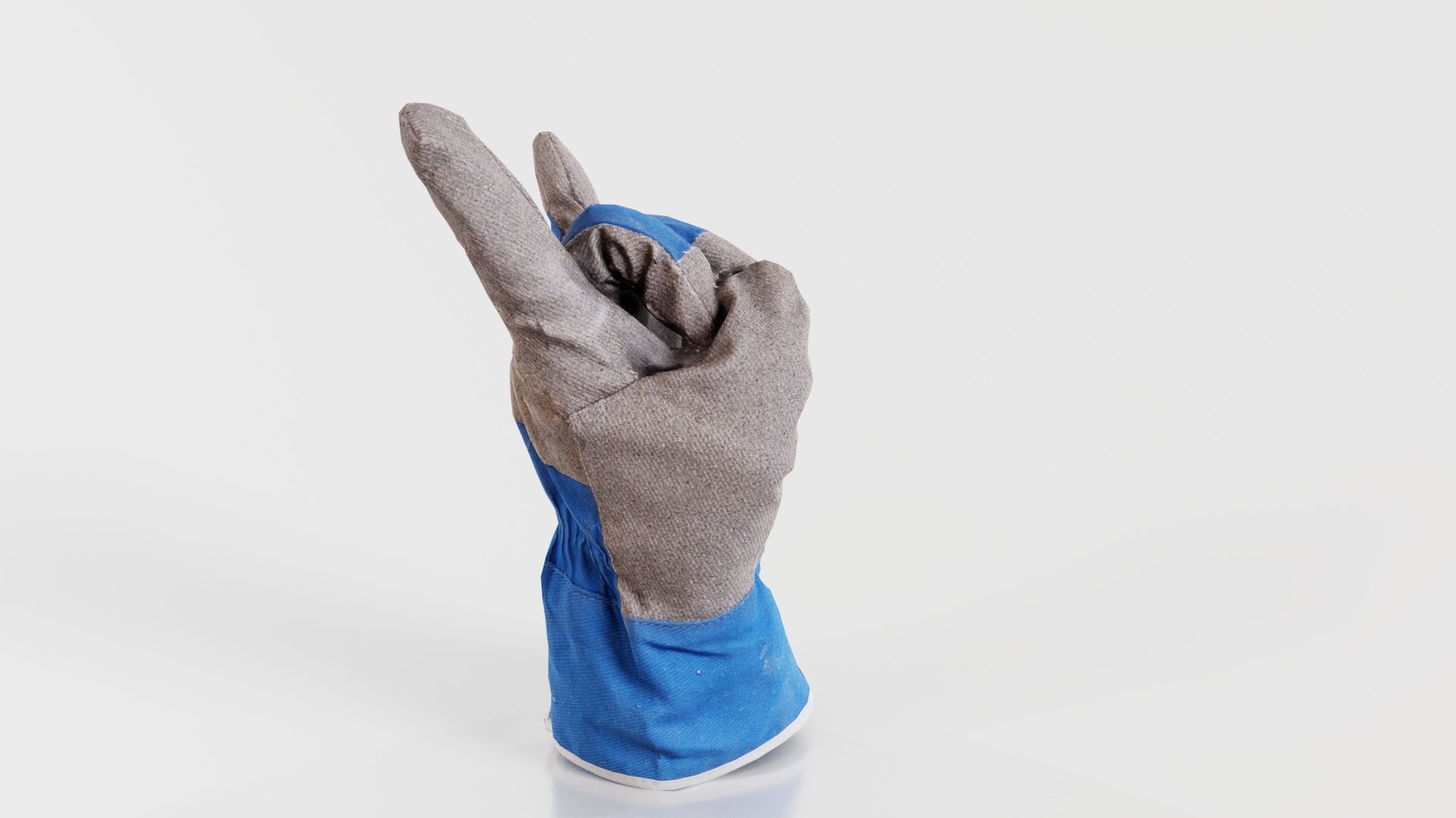 Gloved Hand 021 Low-poly 3D model_3