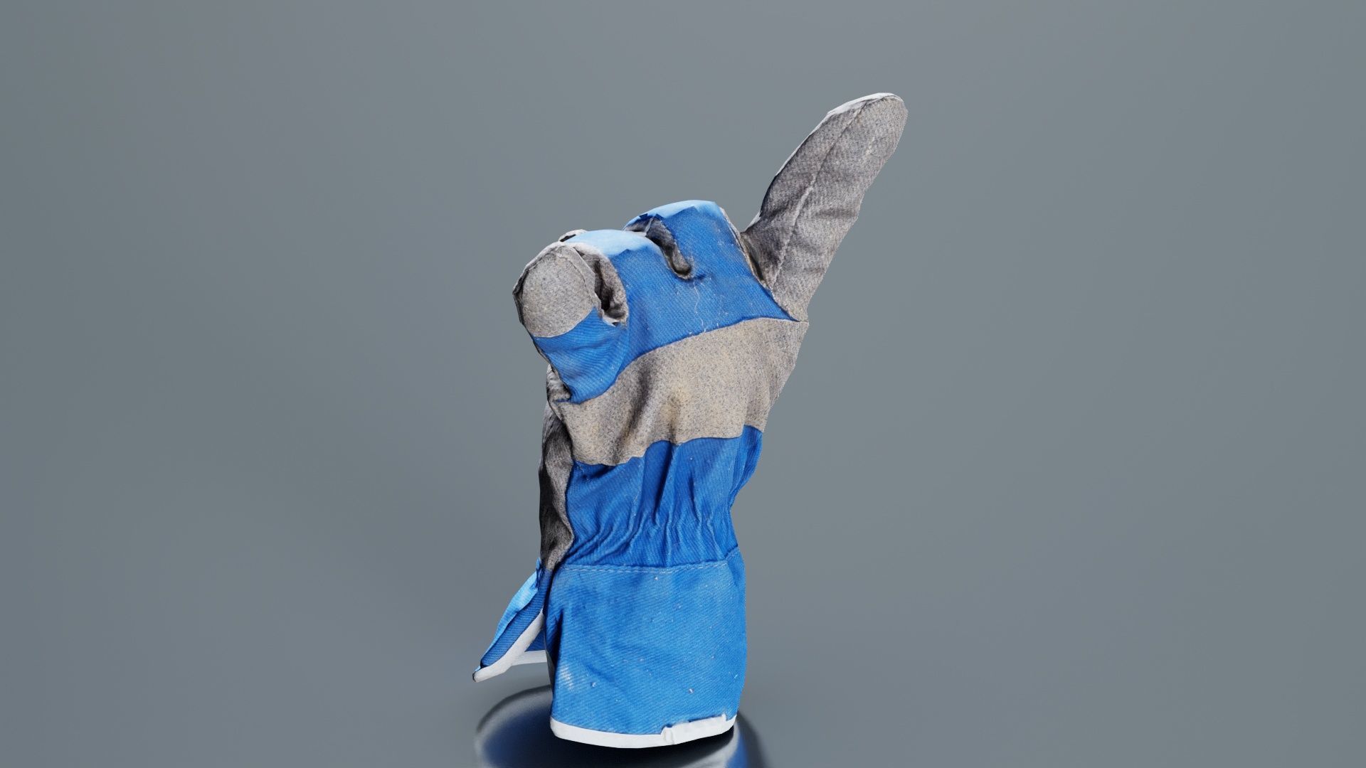 Gloved Hand 021 Low-poly 3D model_6