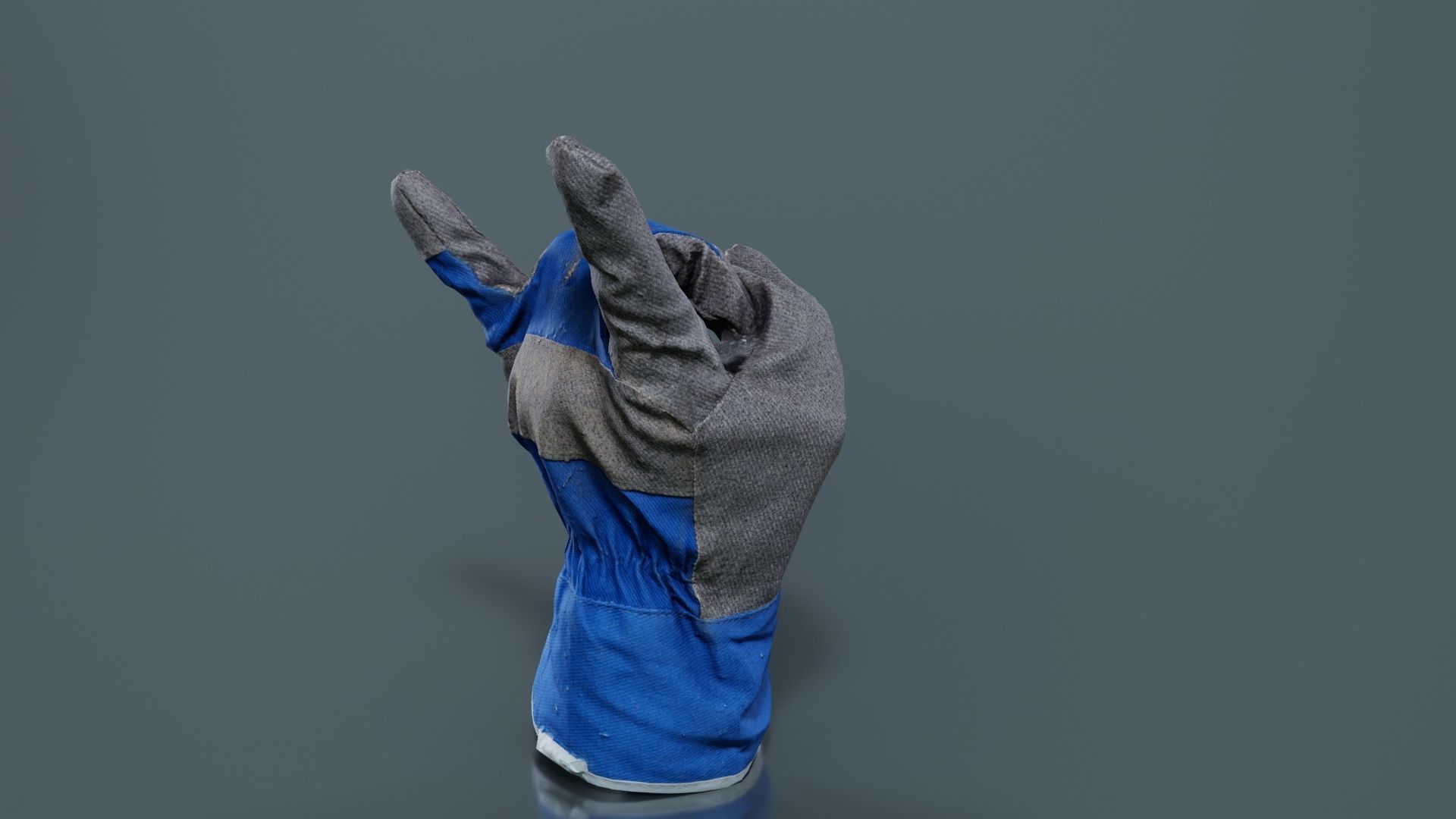 Gloved Hand 021 Low-poly 3D model_4