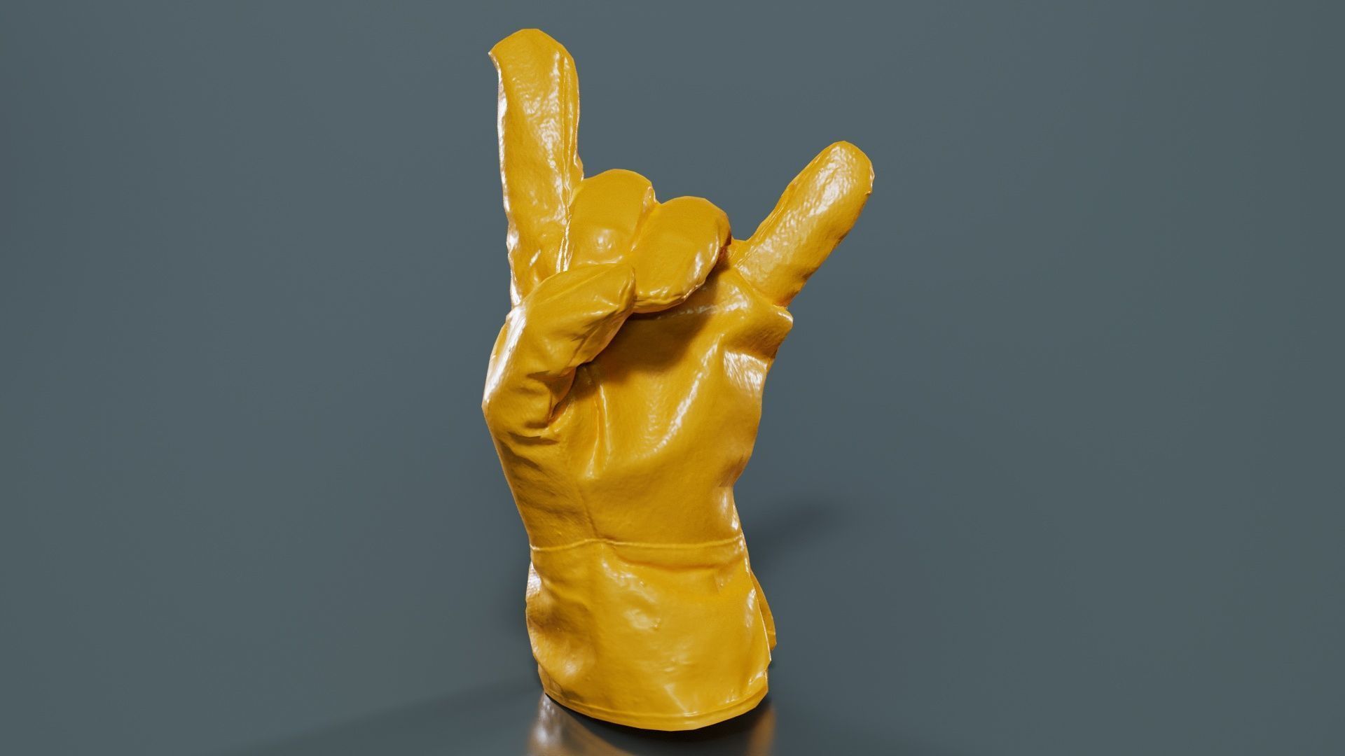 Gloved Hand 021 Low-poly 3D model_12