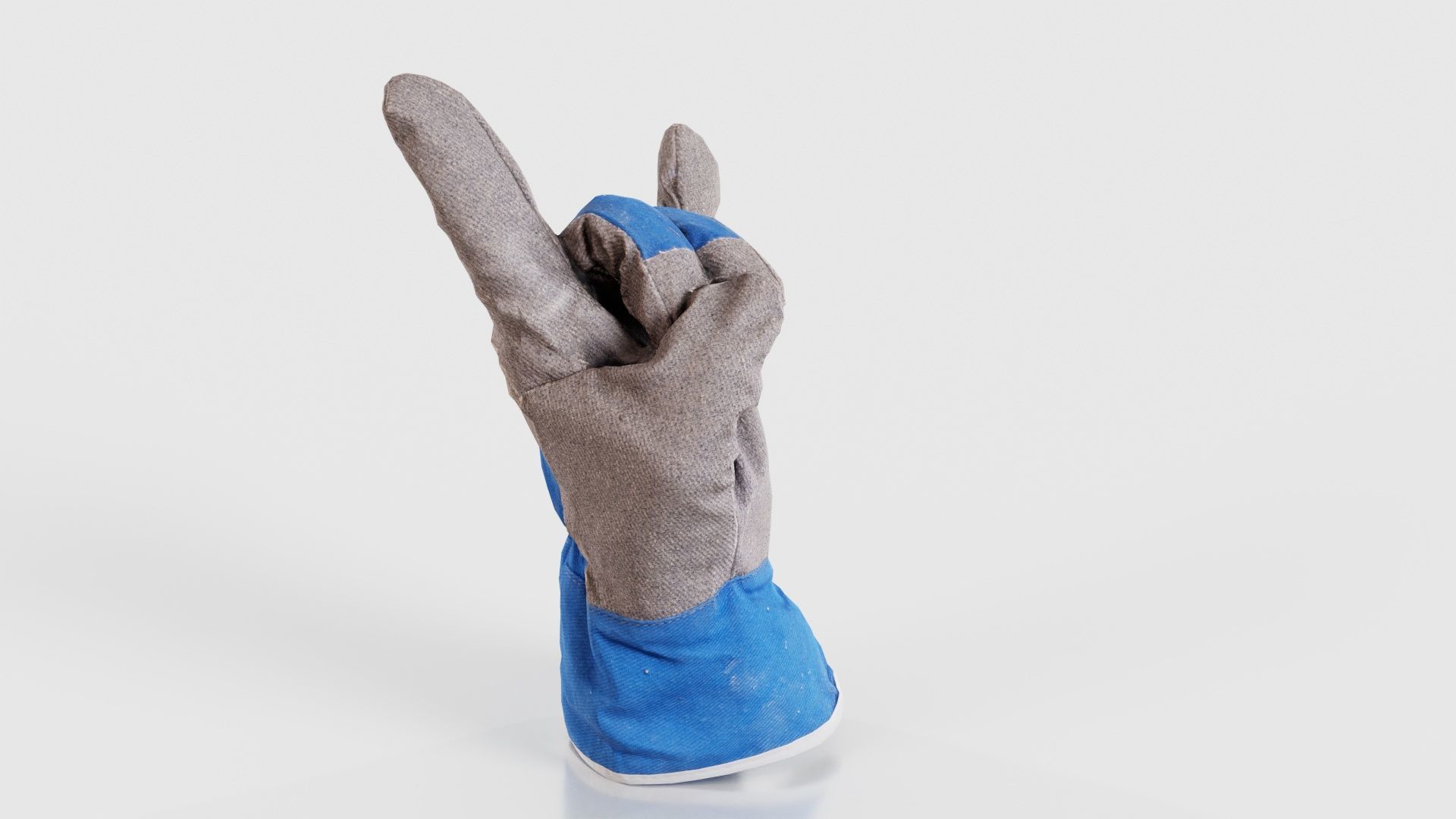 Gloved Hand 021 Low-poly 3D model_17