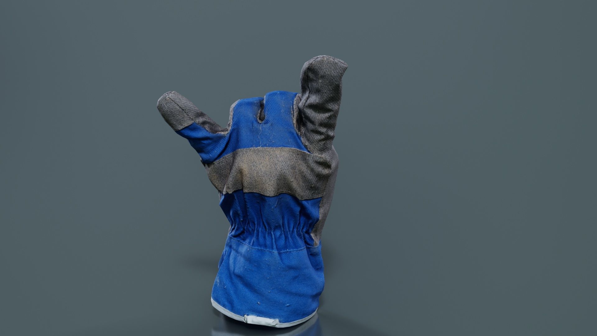 Gloved Hand 021 Low-poly 3D model_7