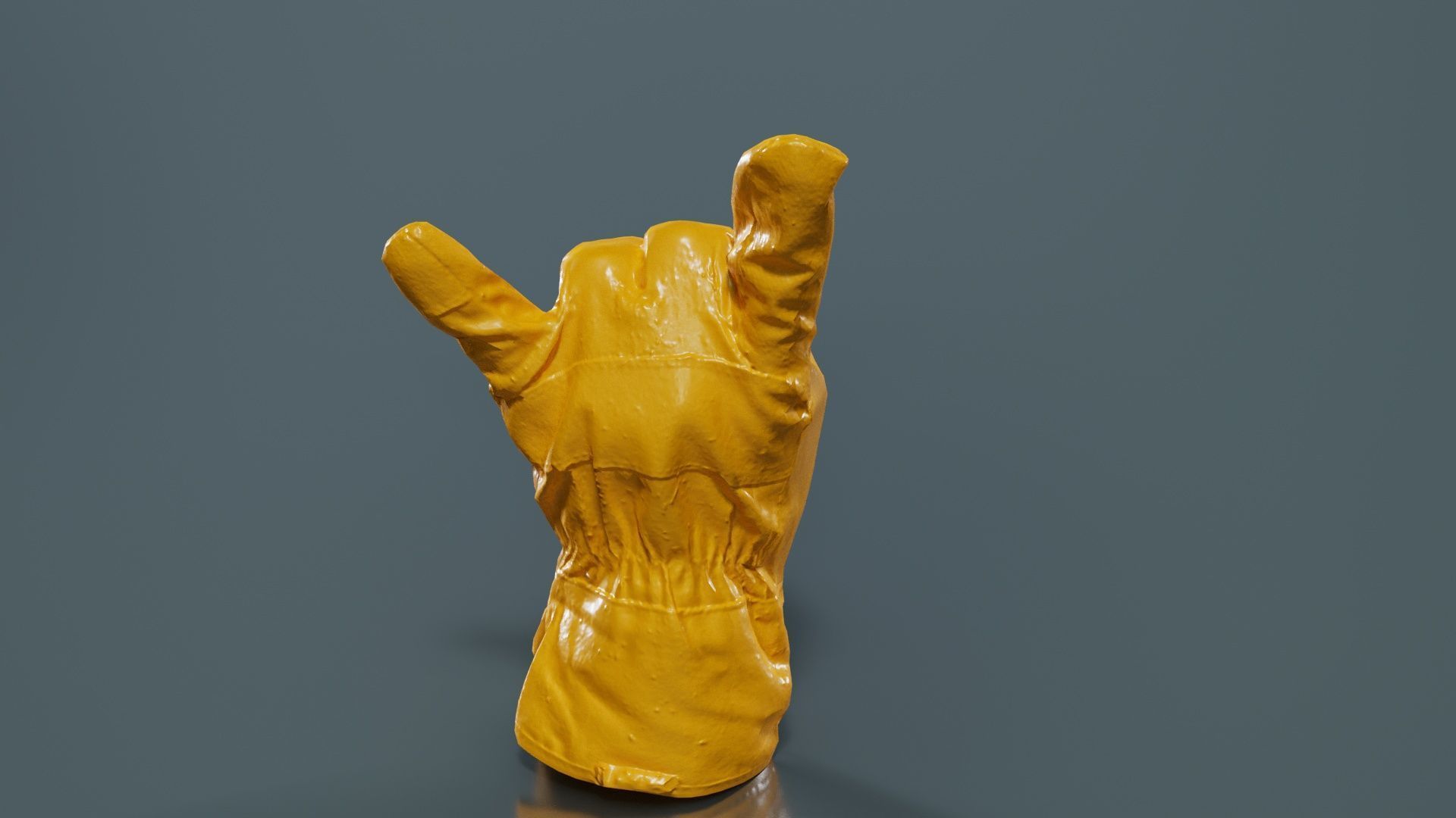 Gloved Hand 021 Low-poly 3D model_13