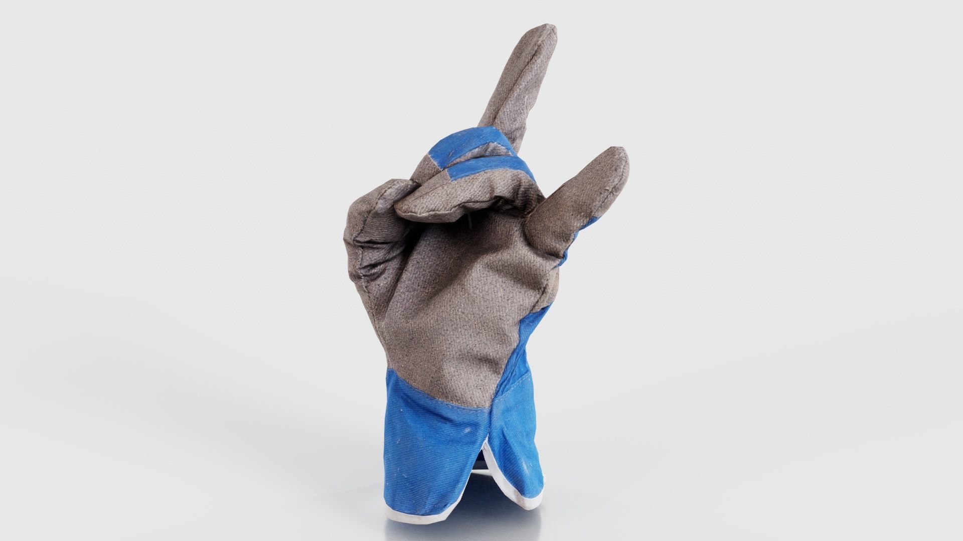 Gloved Hand 021 Low-poly 3D model_25