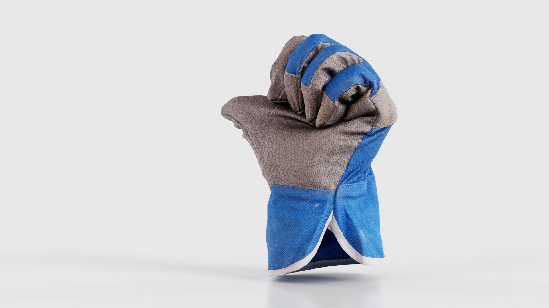 Gloved Hand 022 Low-poly 3D model_25