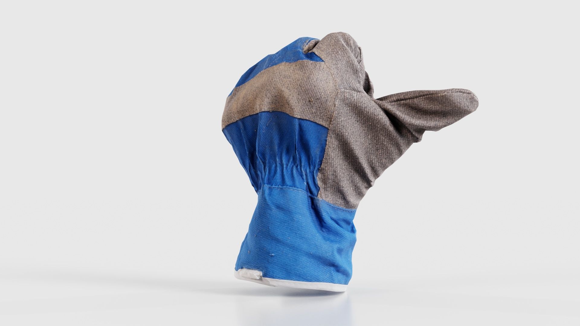 Gloved Hand 022 Low-poly 3D model_20