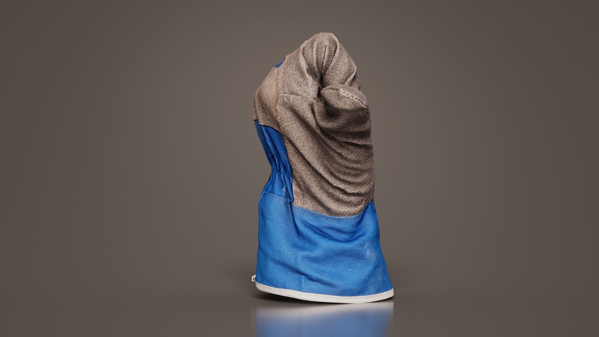 Gloved Hand 022 Low-poly 3D model_7