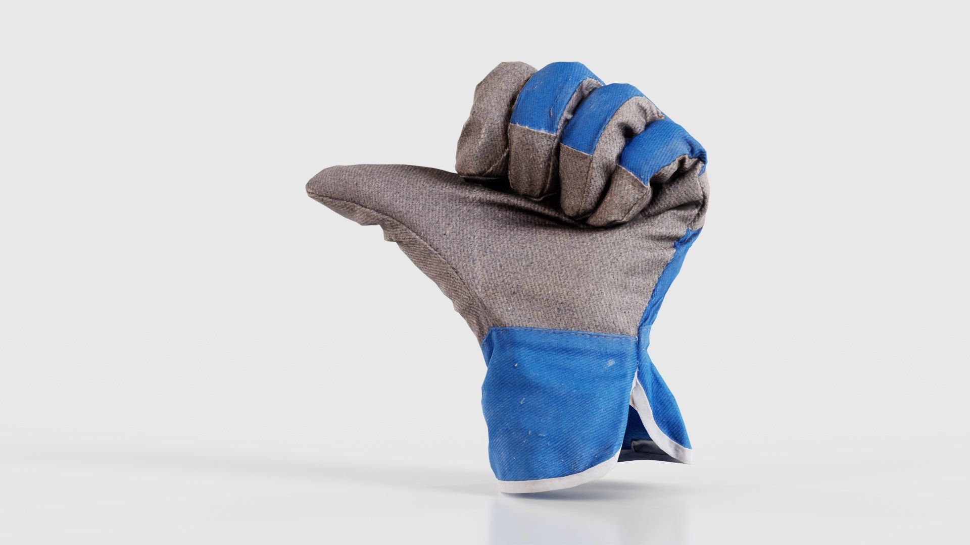 Gloved Hand 022 Low-poly 3D model_26