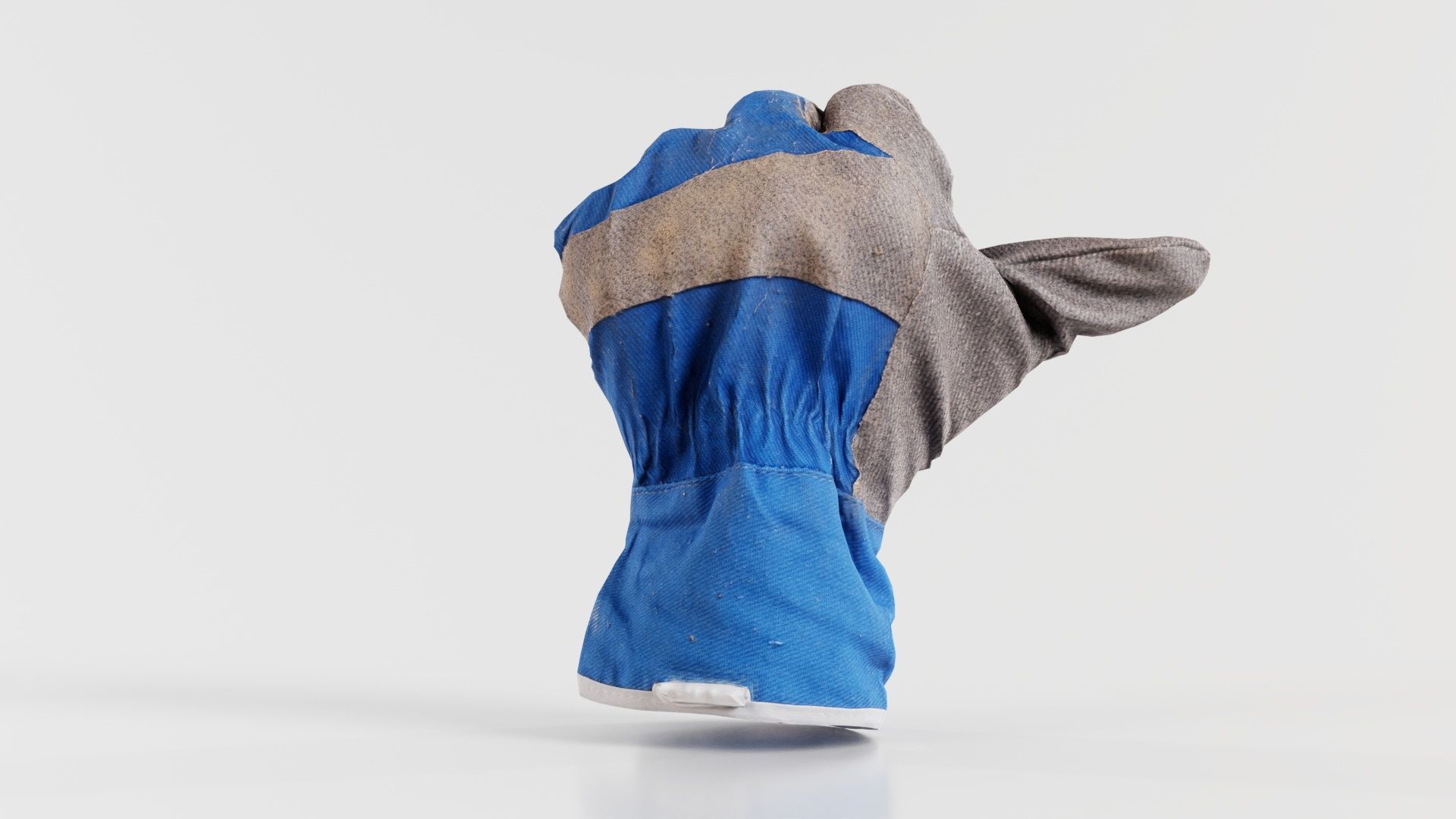 Gloved Hand 022 Low-poly 3D model_4