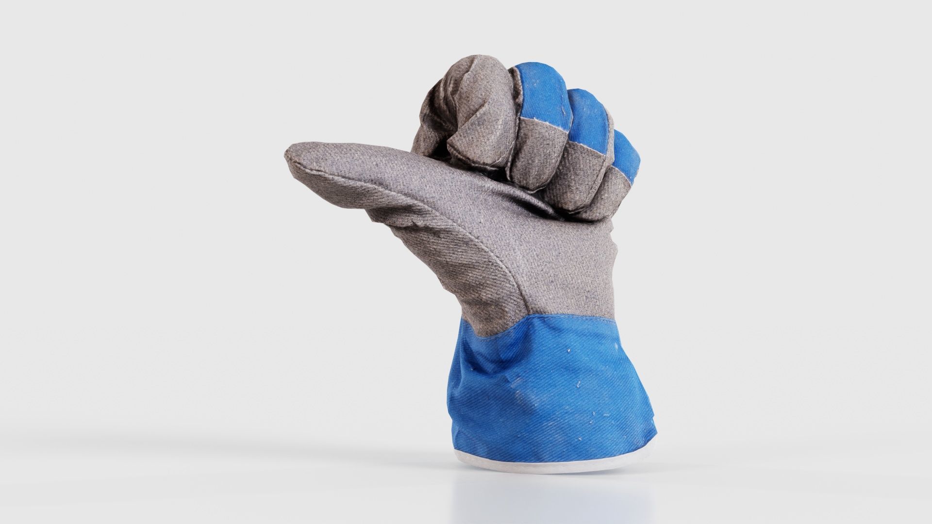 Gloved Hand 022 Low-poly 3D model_16