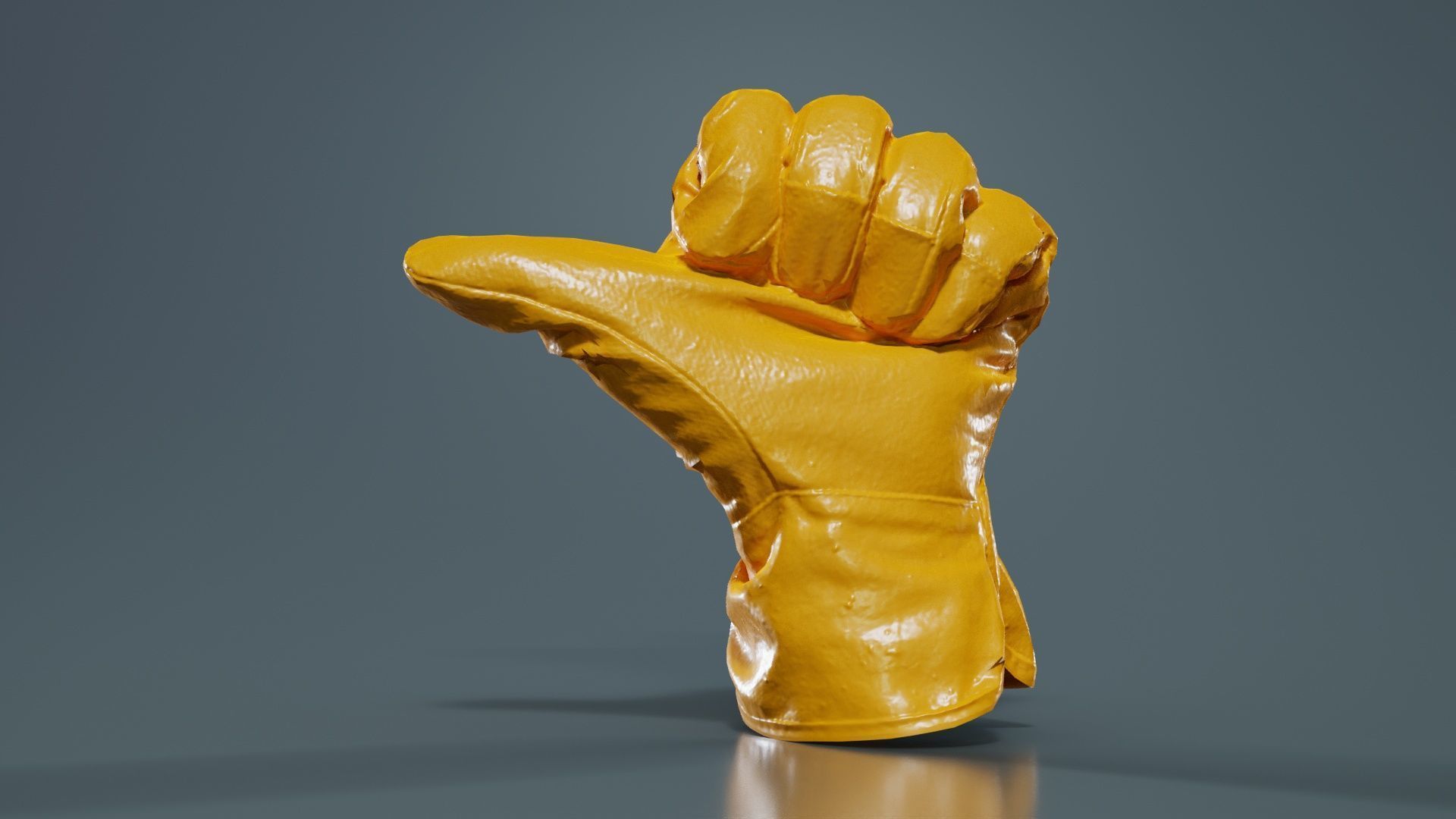 Gloved Hand 022 Low-poly 3D model_12