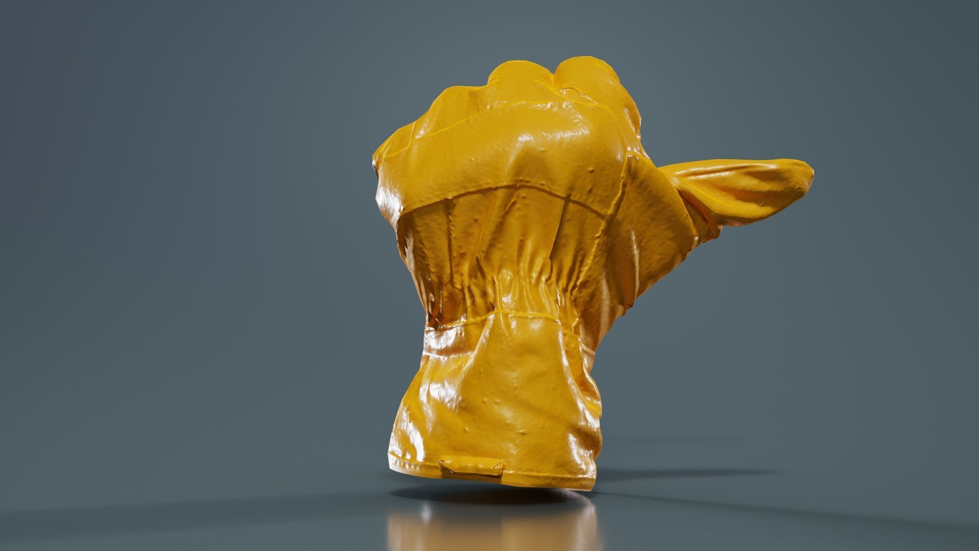 Gloved Hand 022 Low-poly 3D model_13