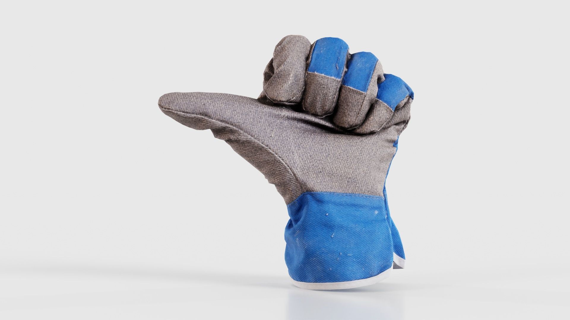 Gloved Hand 022 Low-poly 3D model_15