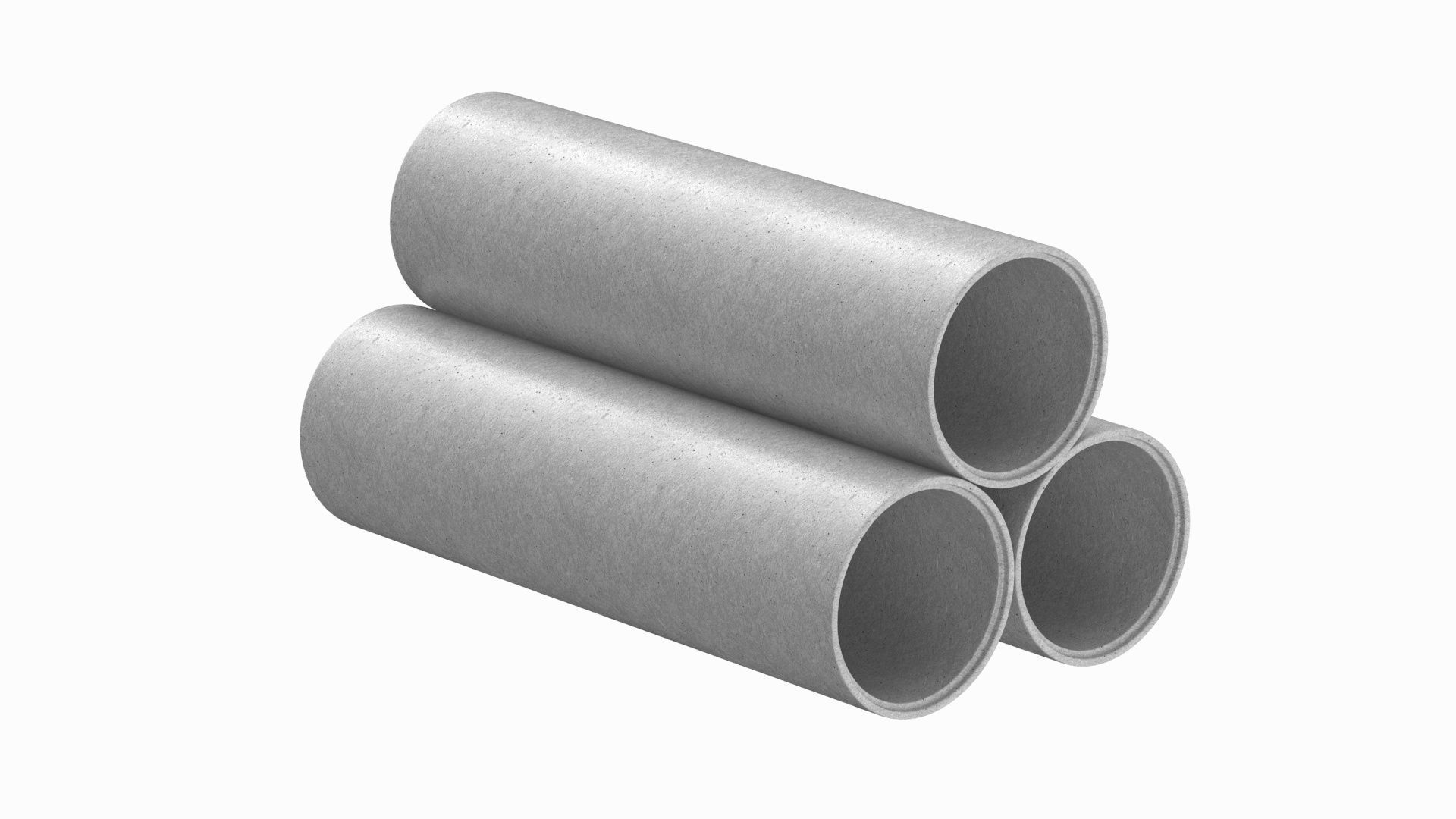 Concrete Pipes 3D model_2