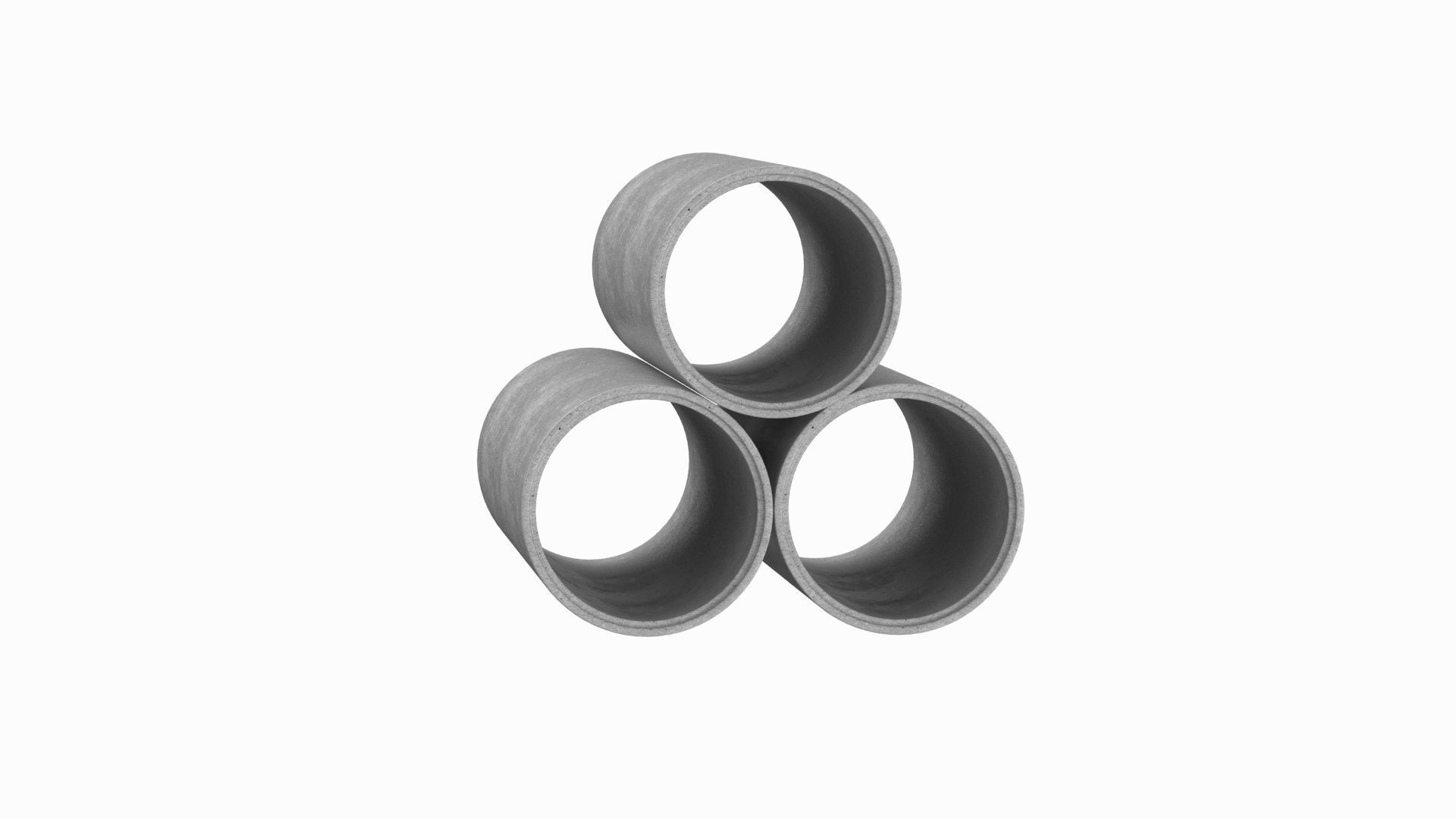 Concrete Pipes 3D model_3