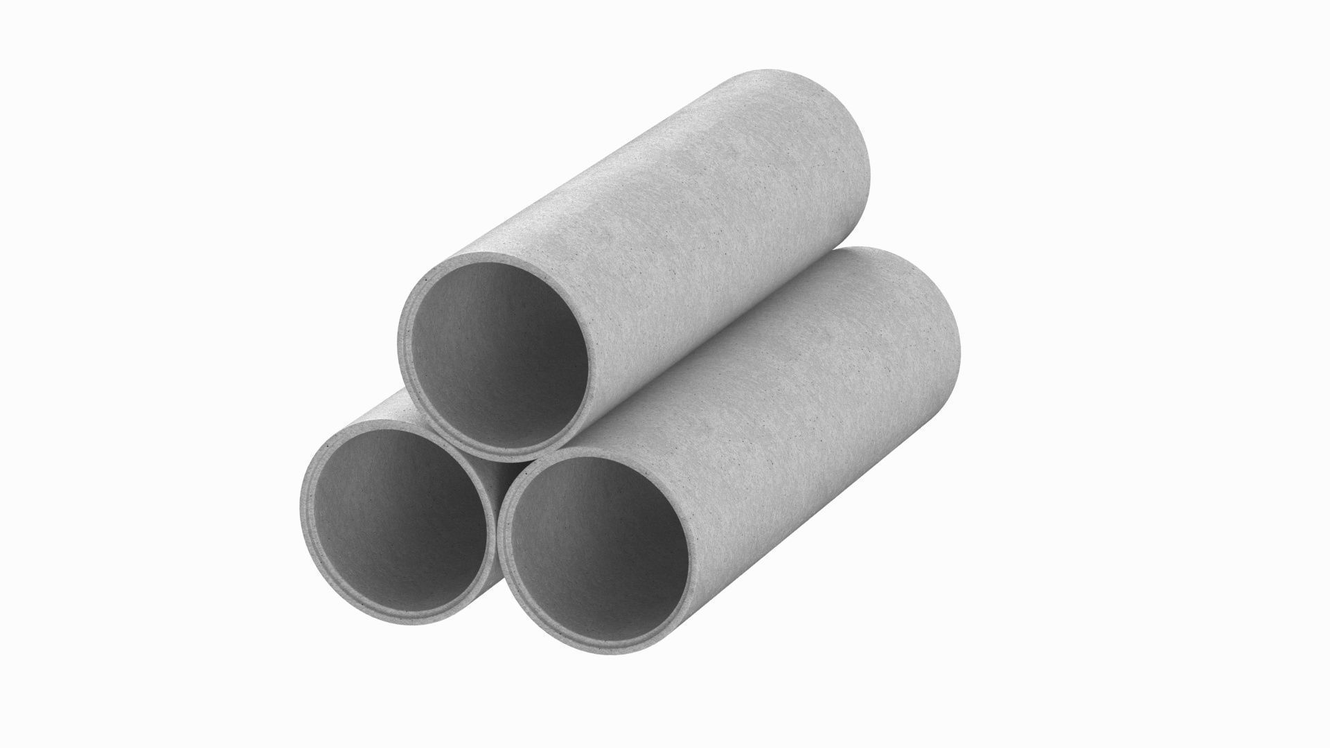 Concrete Pipes 3D model_4