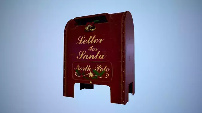 Christmas Mailbox Letters to Santa Post Box