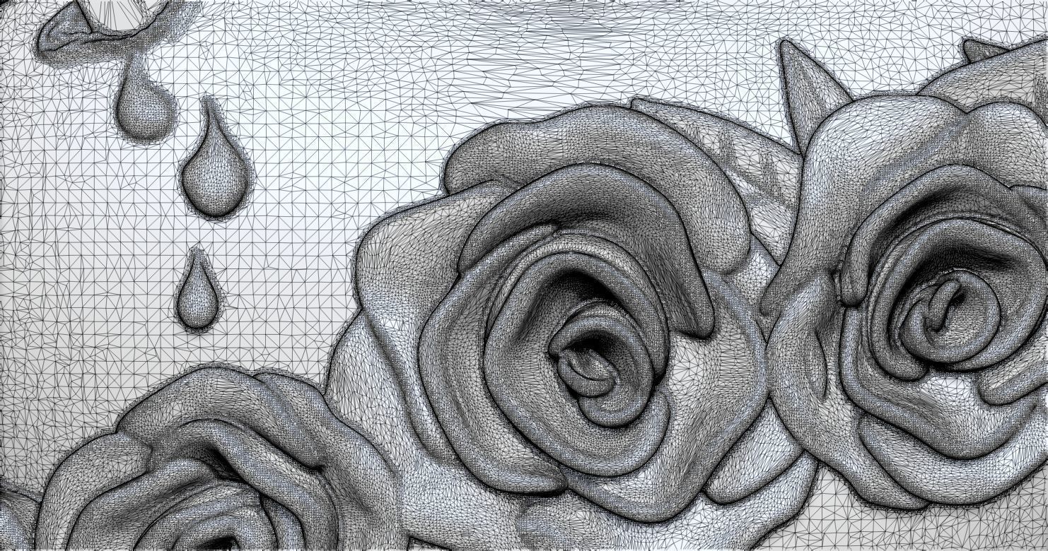 Model of the Immaculate Heart of Mary 2 3D print model 3D print model_19