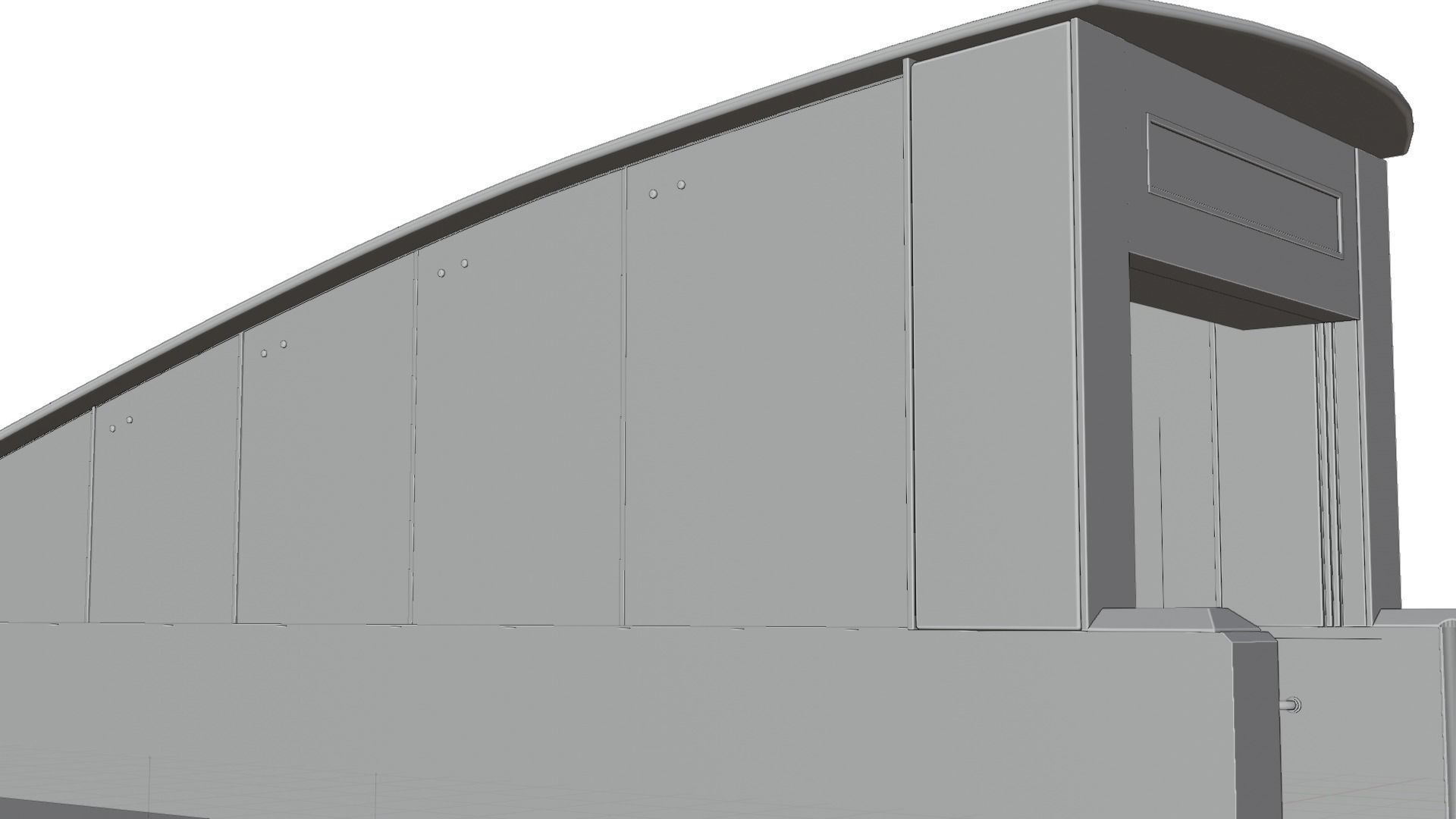 Subway Entrance Low-poly 3D model_17