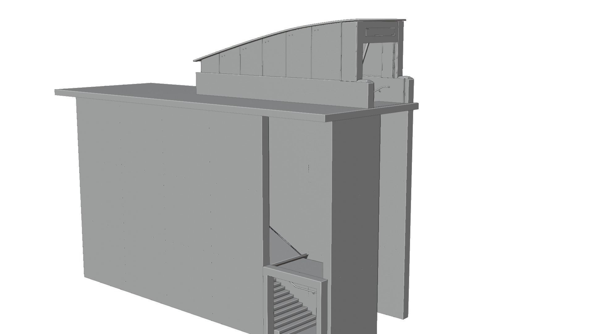 Subway Entrance Low-poly 3D model_8