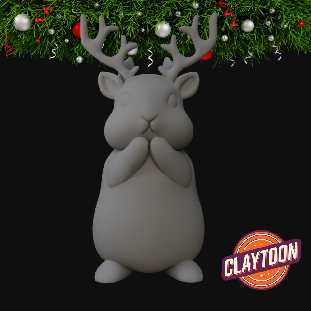 Christmas- Rudolph the Hamster 3D print model_1