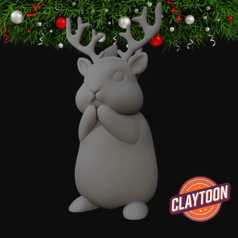 Christmas- Rudolph the Hamster 3D print model_3