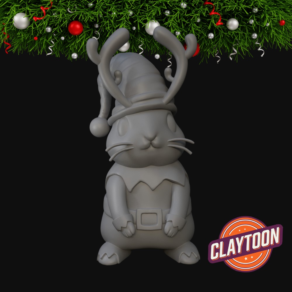  Christmas Reindeer Elf Bunny 3D print model_3