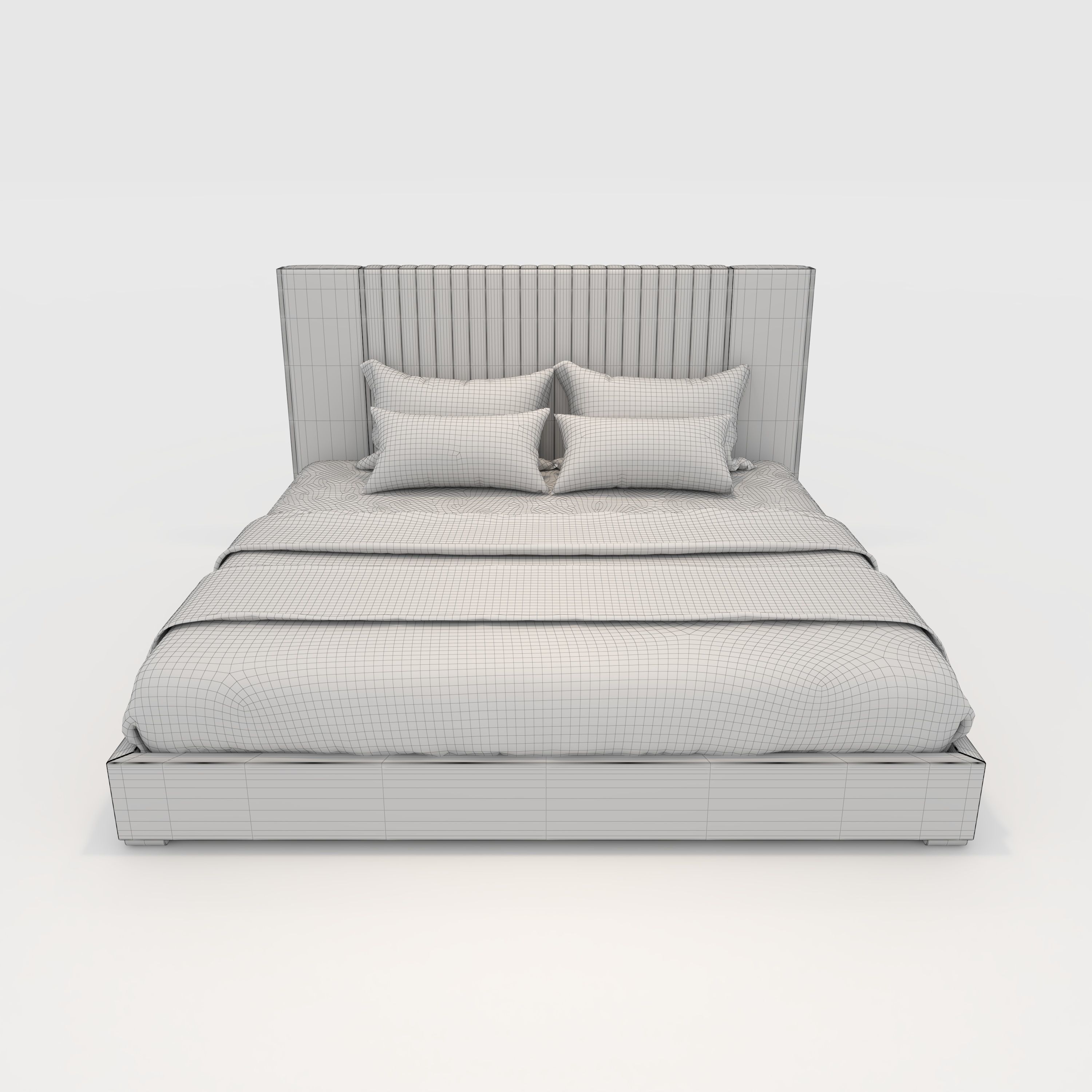 Bed 3 3D model_9
