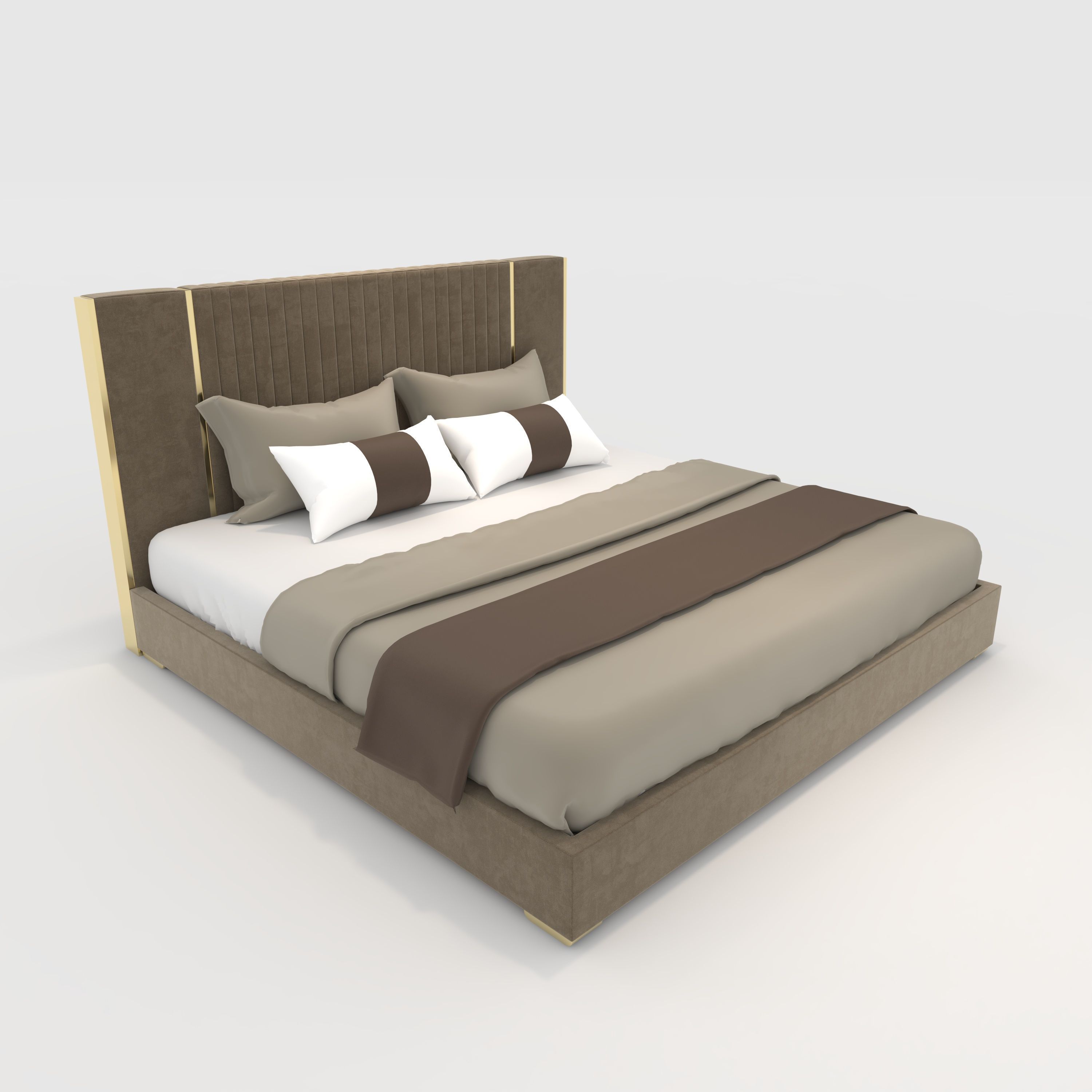 Bed 3 3D model_6