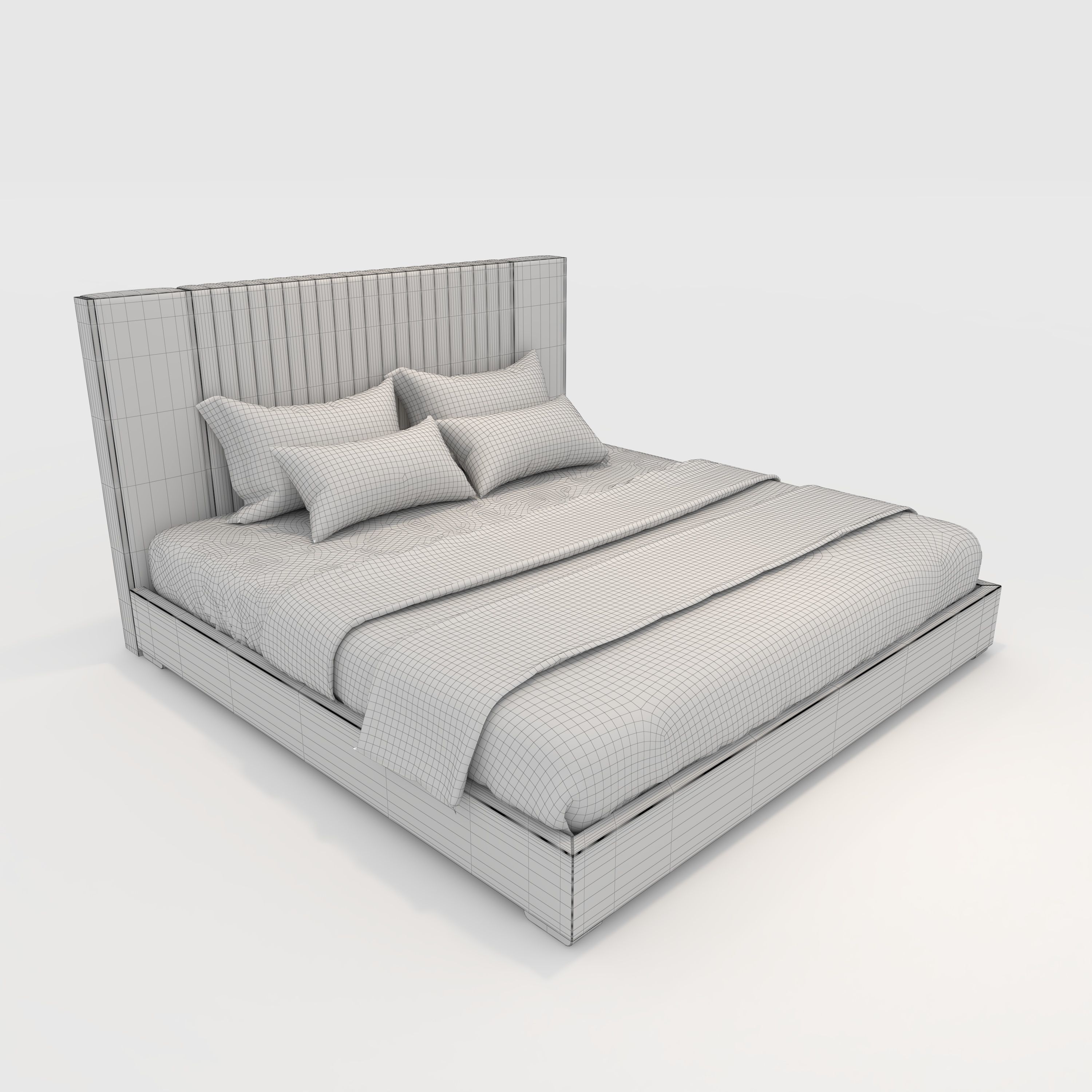 Bed 3 3D model_7