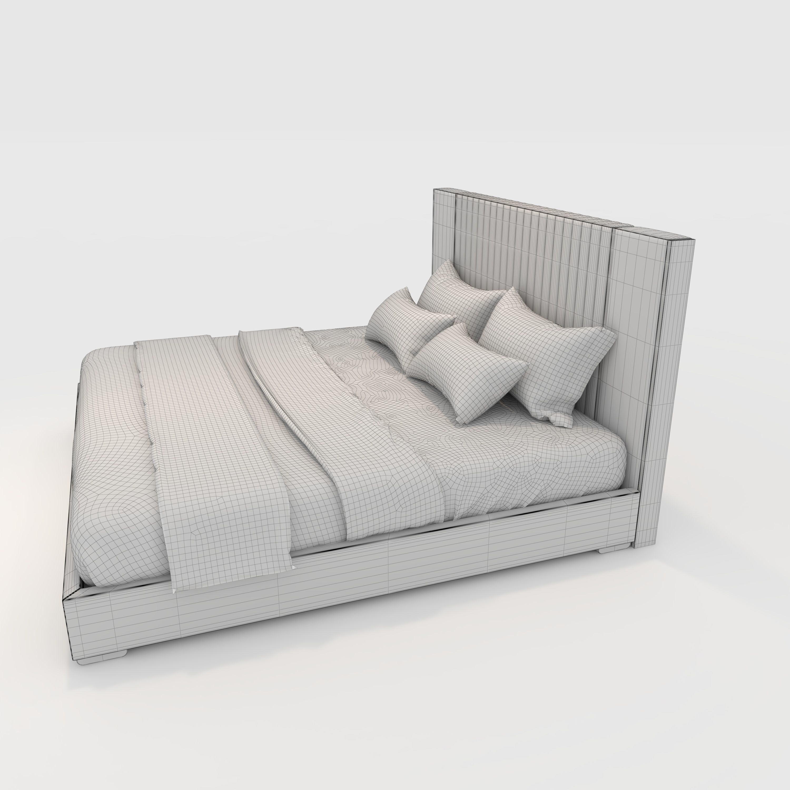 Bed 3 3D model_11