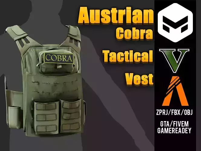 Special Force Cobra Vest 3D Model  Austrian Tactical Armor