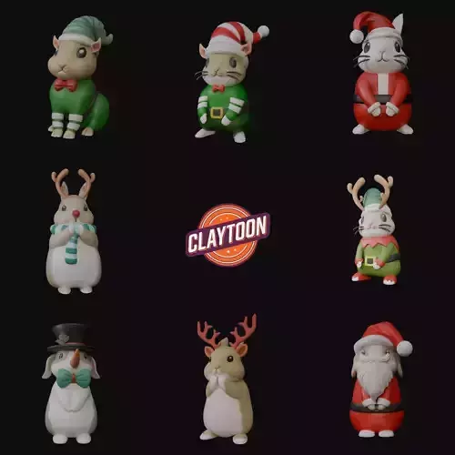 Christmas Pet Collection 3D print model
