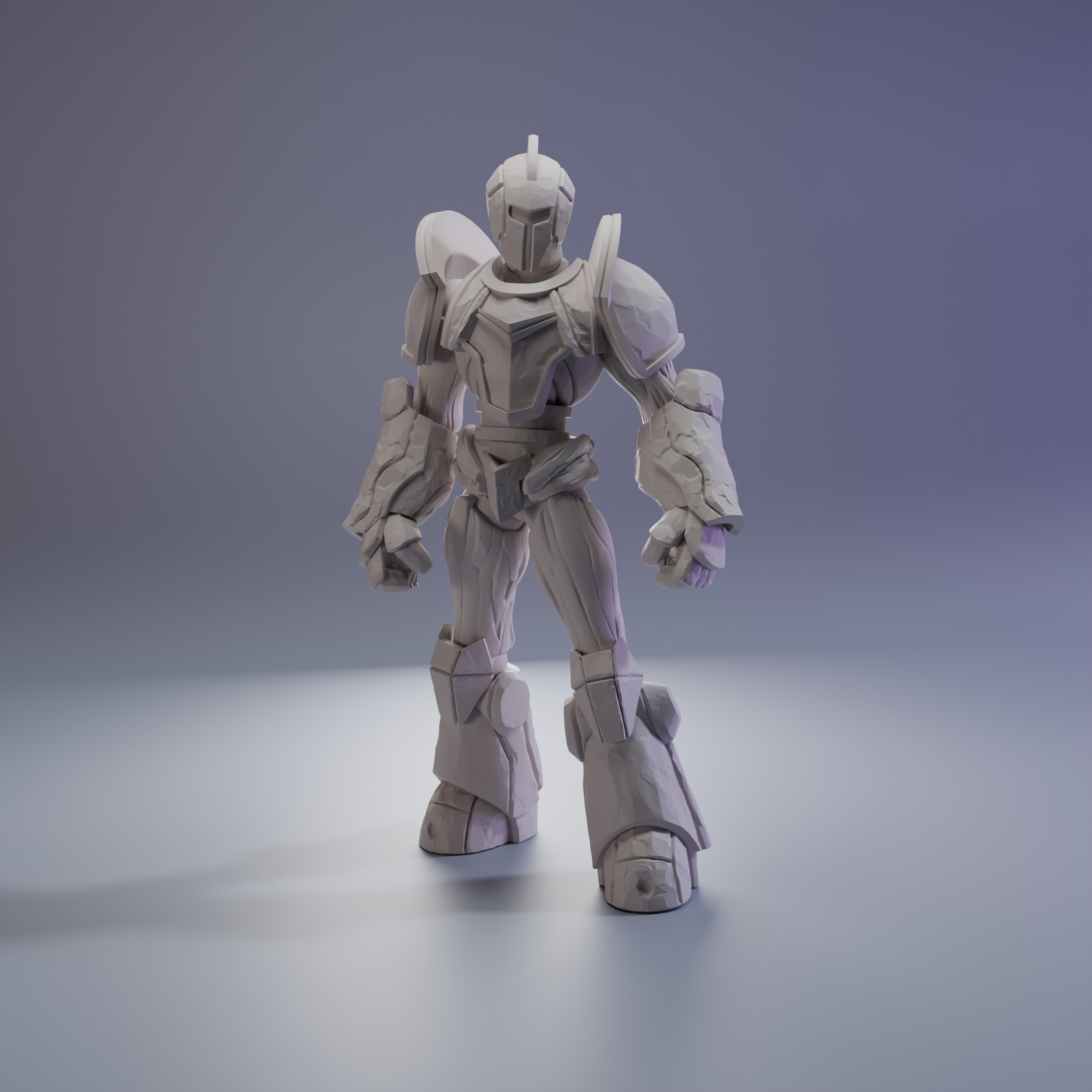 Guardian Construct Pre supported 3D print model_3