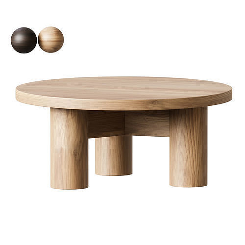 Romann Timber Coffee Table 3D model